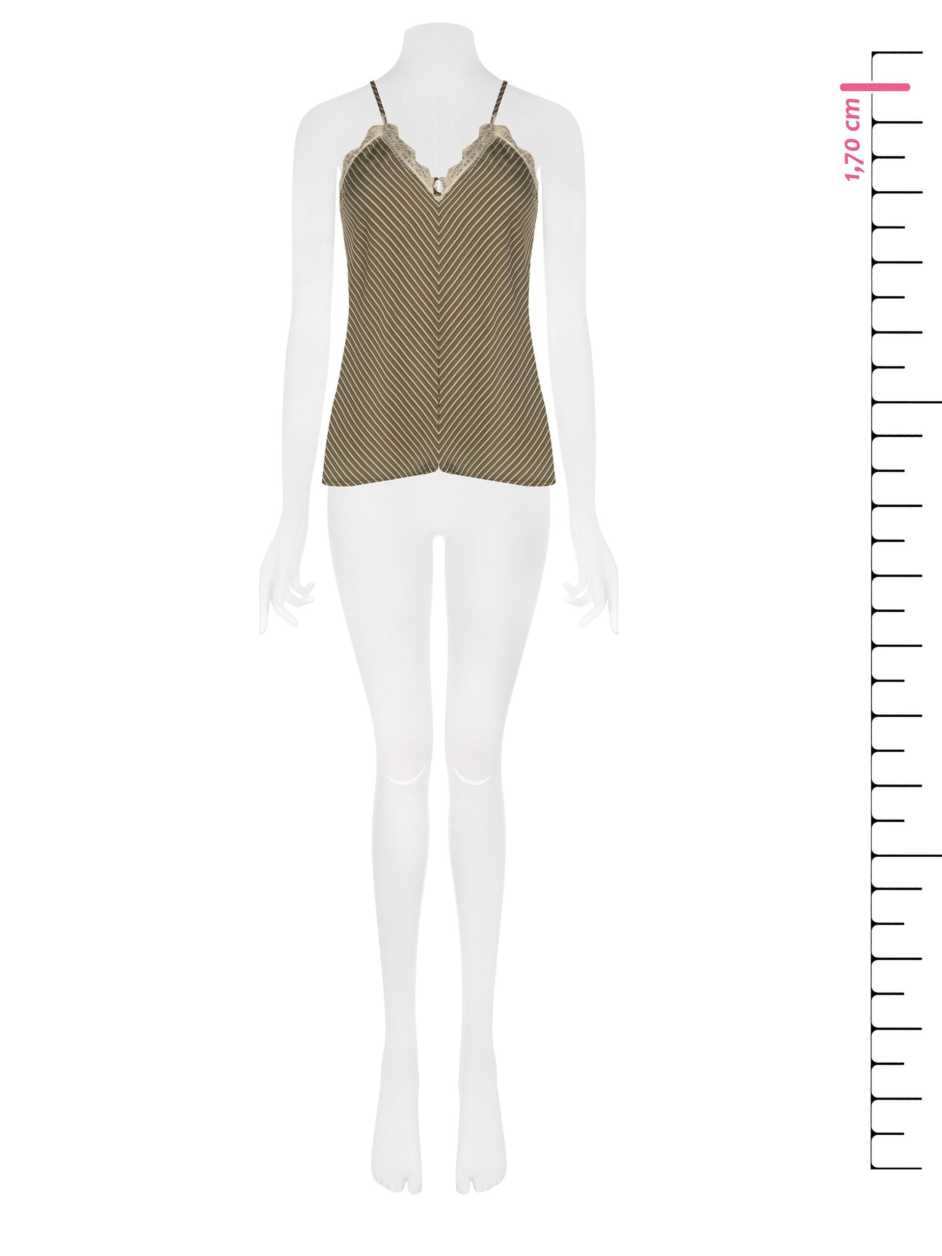 Slim Fit Viscose Blend Top with Lightly Crumpled Effect With Applied Rose And Lace Rinascimento