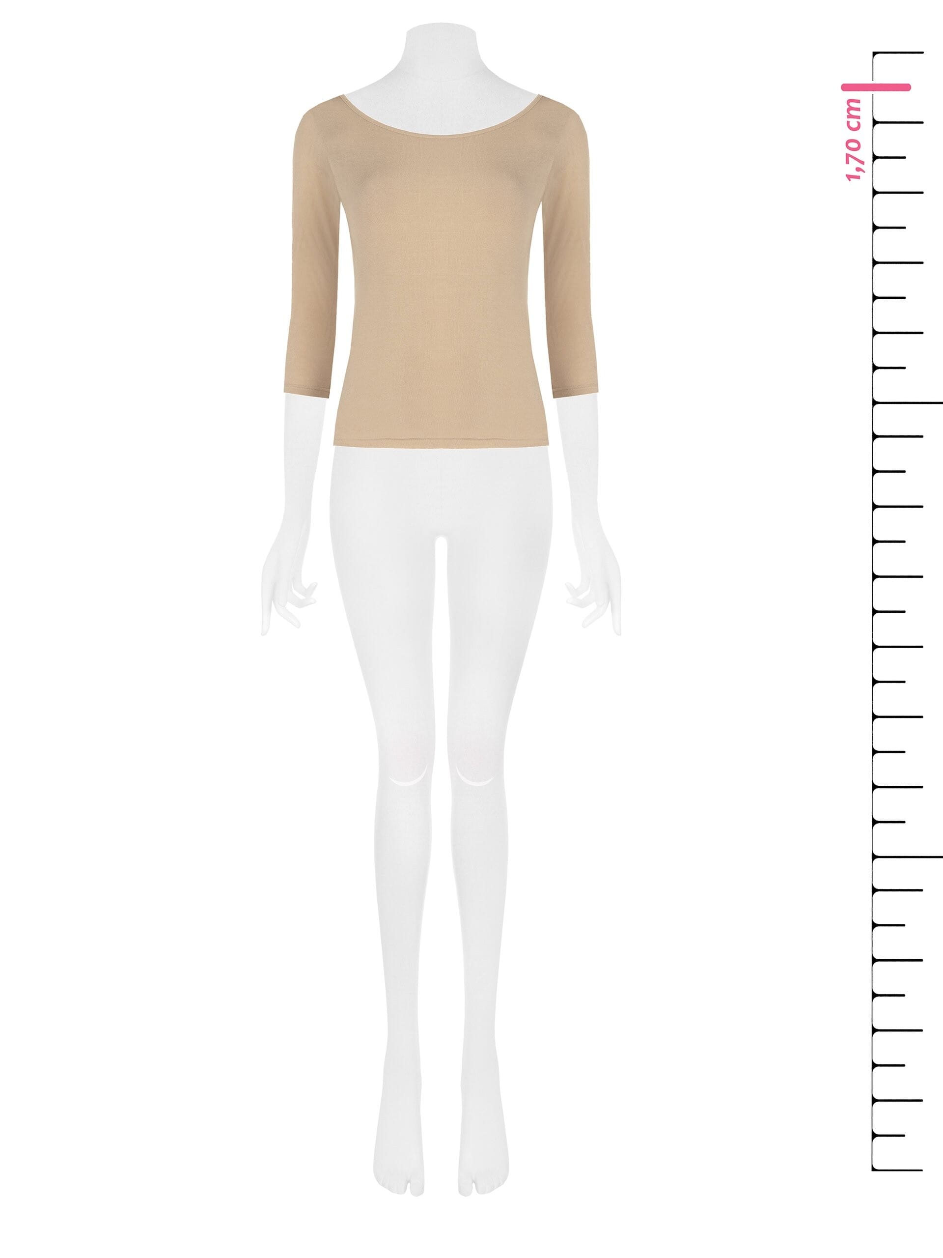 Ultralight Viscose T-Shirt with 3/4 Length Sleeves Rinascimento