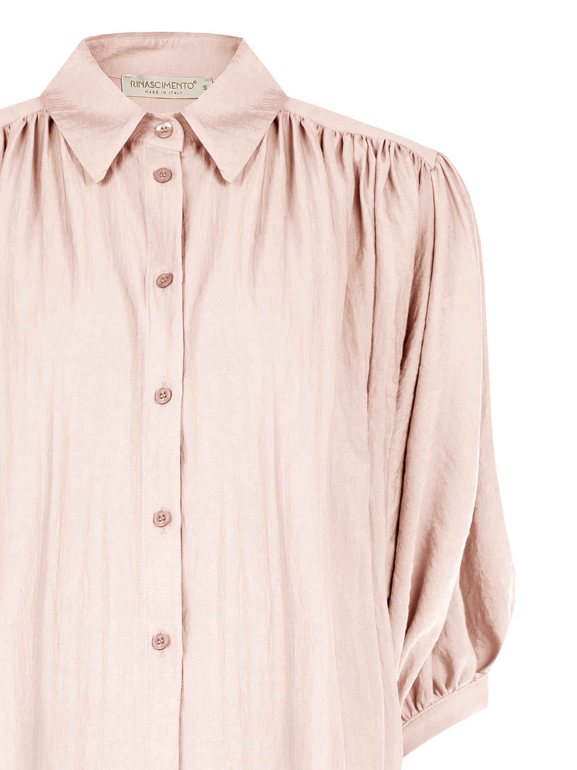 Camicia Ampia In Tessuto Leggero Misto Viscosa Con Maniche A Pipistrello Rinascimento