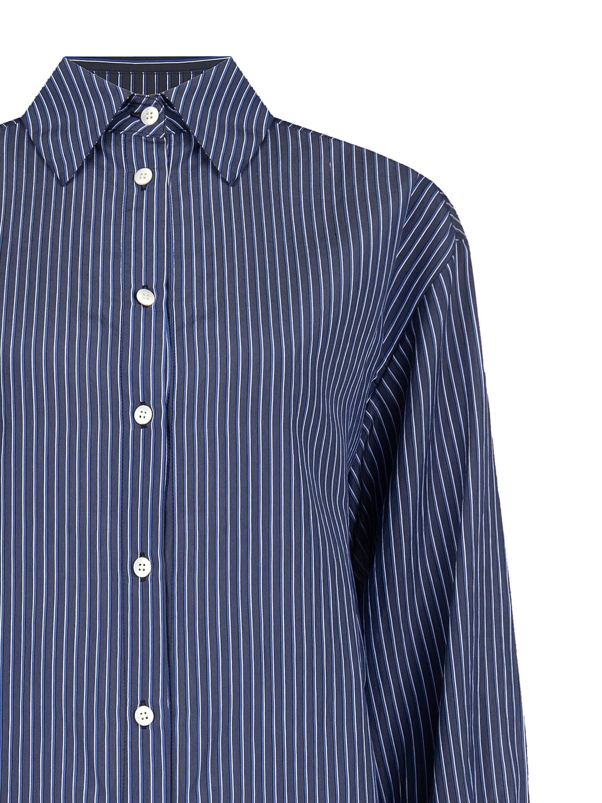 Fluid Viscose Blend Shirt Slightly Wrinkled Effect Rinascimento