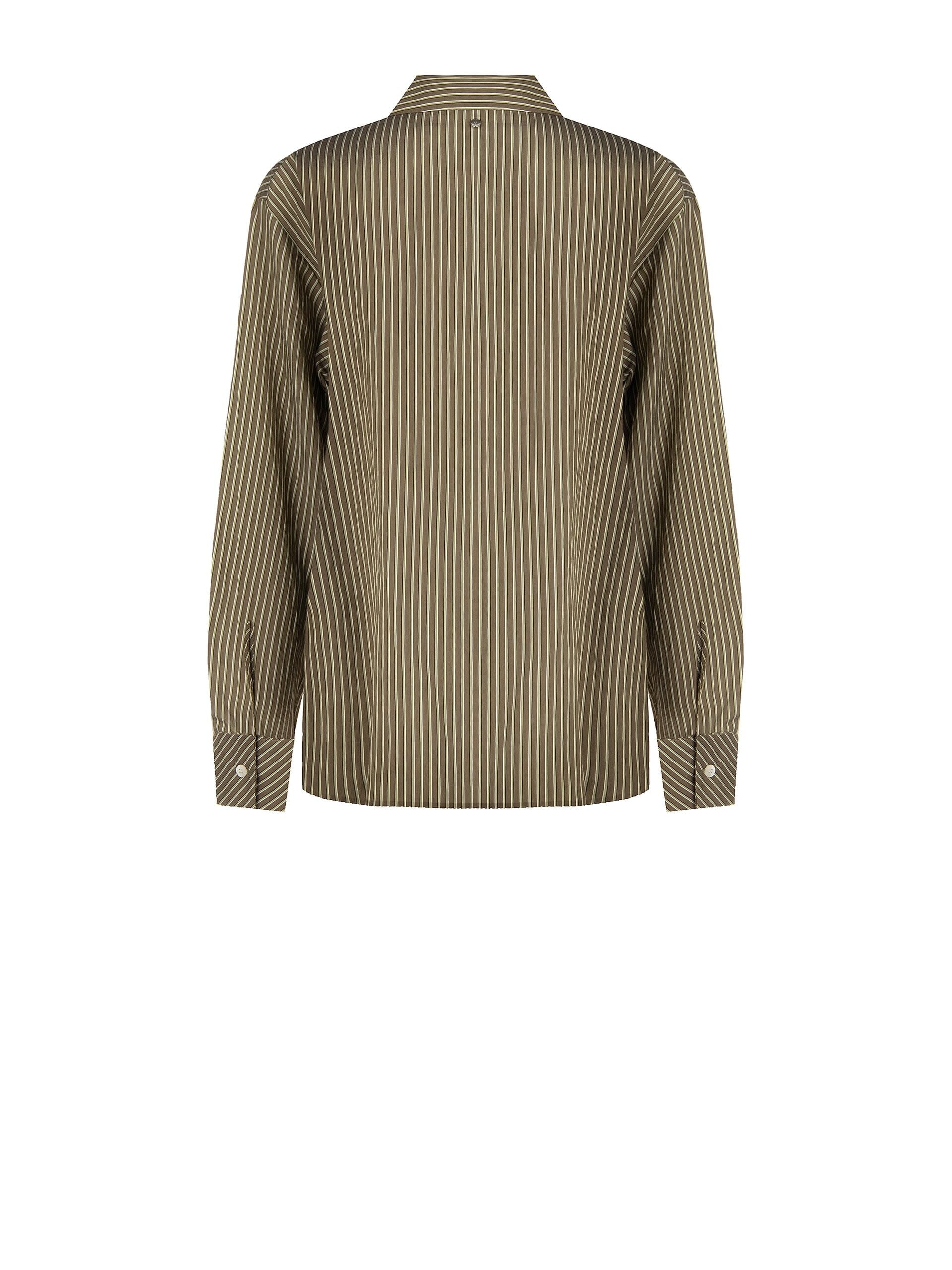 Fluid Viscose Blend Shirt Slightly Wrinkled Effect Rinascimento