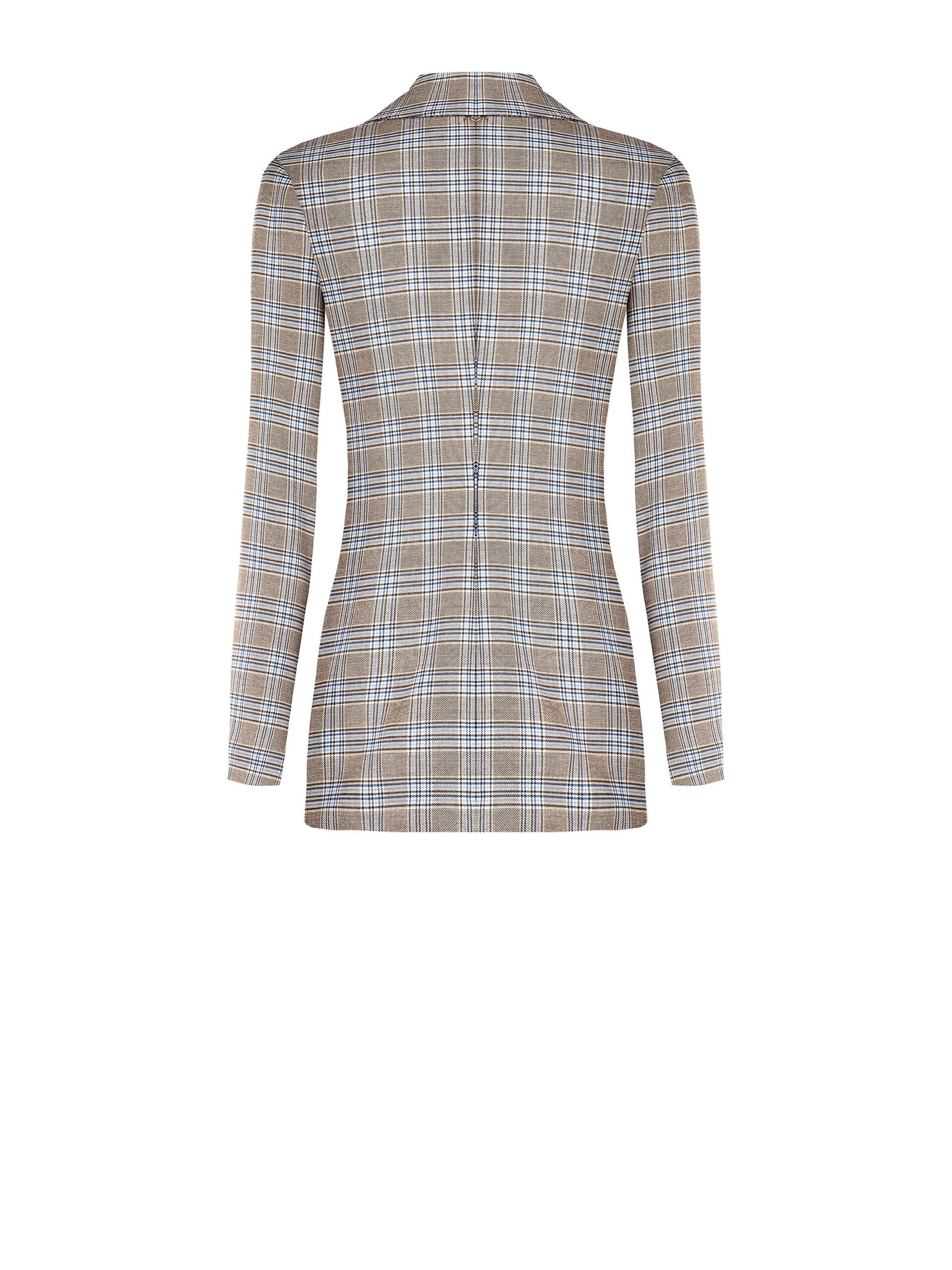 Rinascimento Prince of Wales Long Cut Blazer Jacket