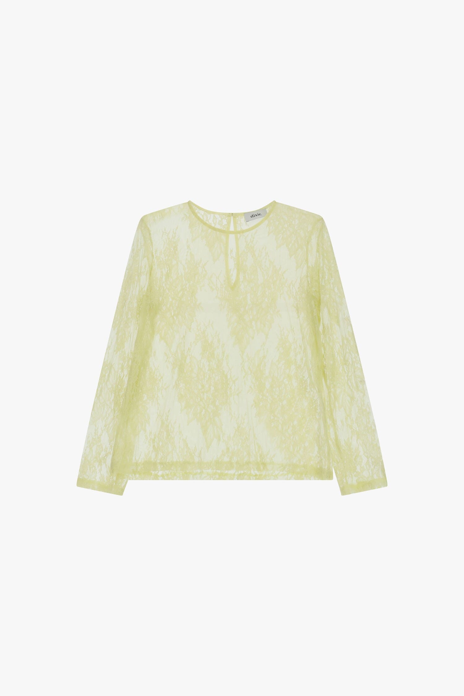 Long-sleeved Floral Lace Top Dixie