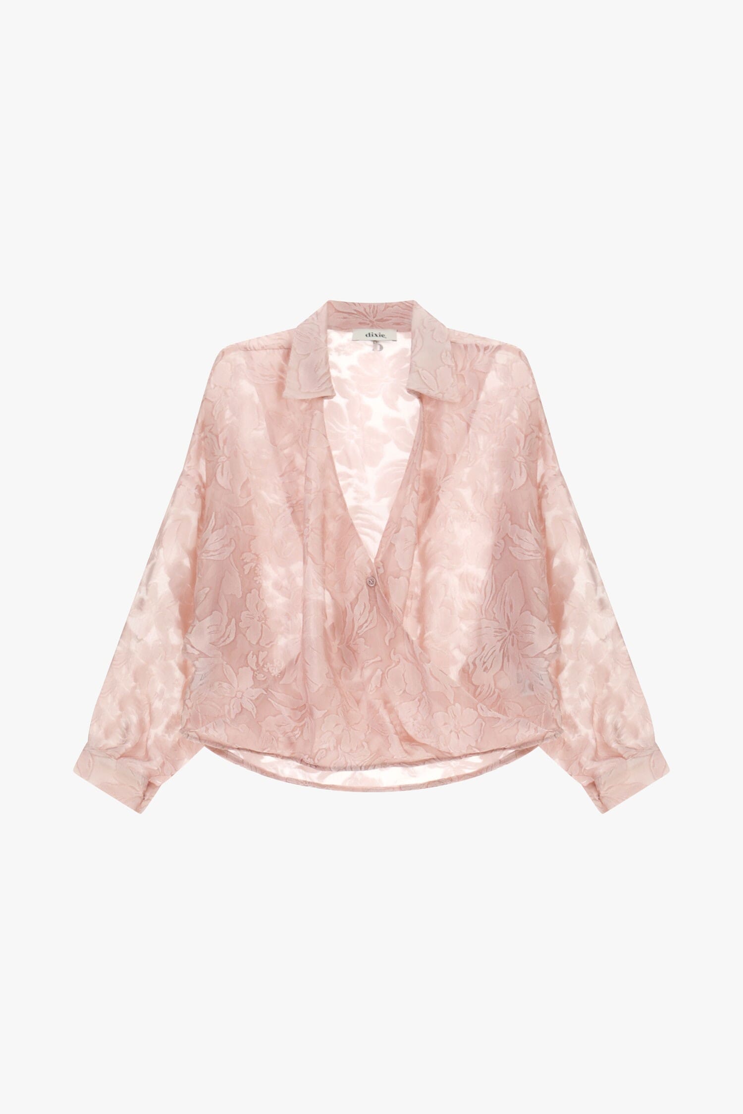 Crossed Jacquard Shirt With Dixie Wide Sleeves