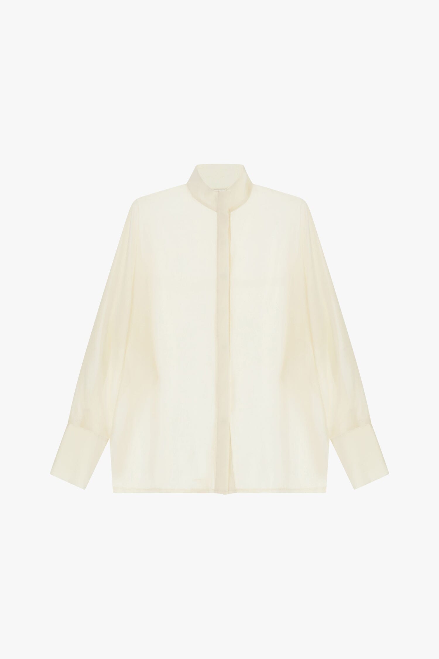 Transparent Fit Wide Core Collar Shirt Dixie
