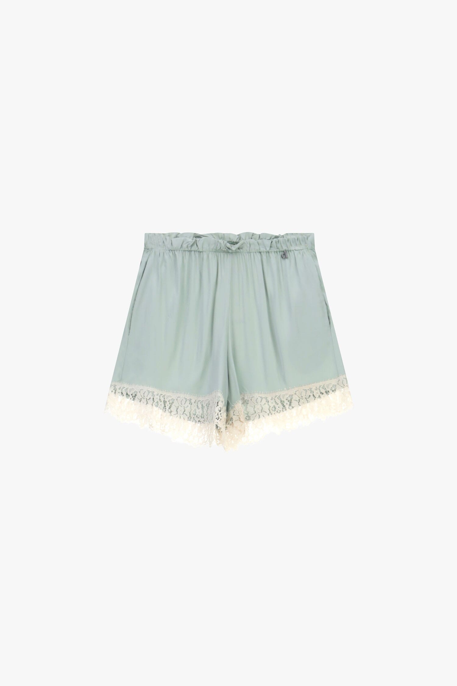 Regular Fit Shorts With Floral Lace Trim Dixie