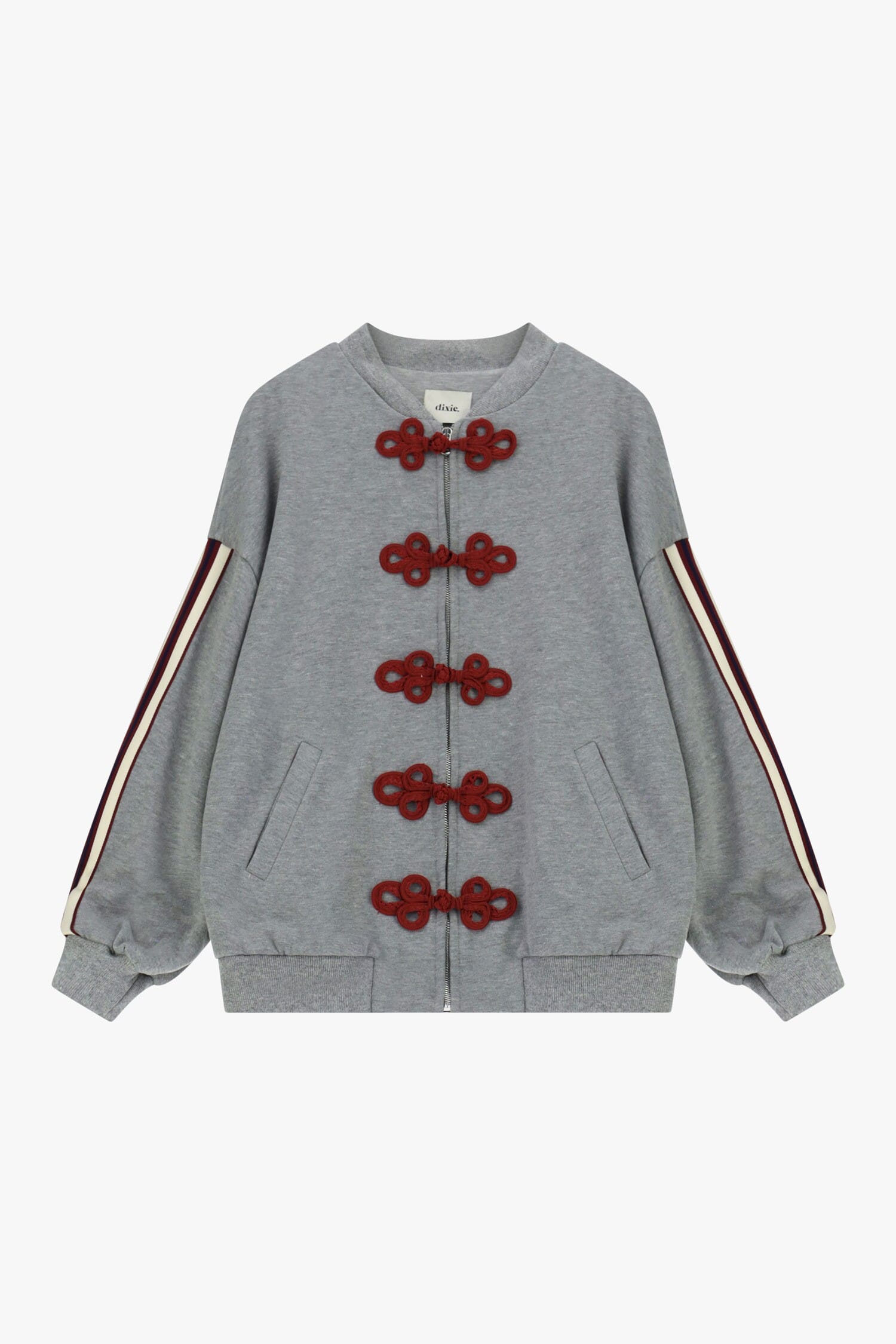 Sweatshirt Zip Details Frogs Fit Wide Dixie