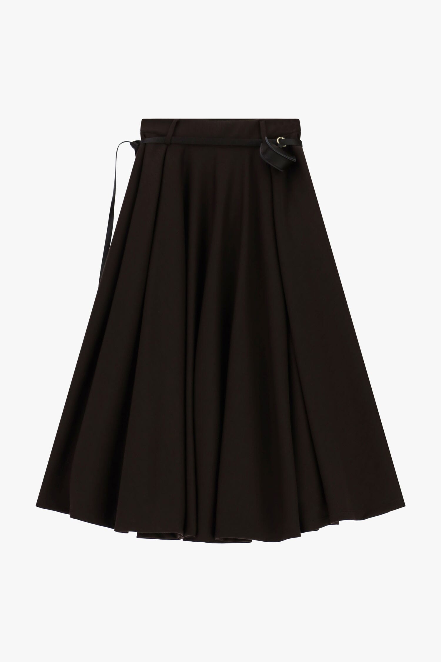 Pleated Midi Skirt With Belt And Mini Dixie Bag