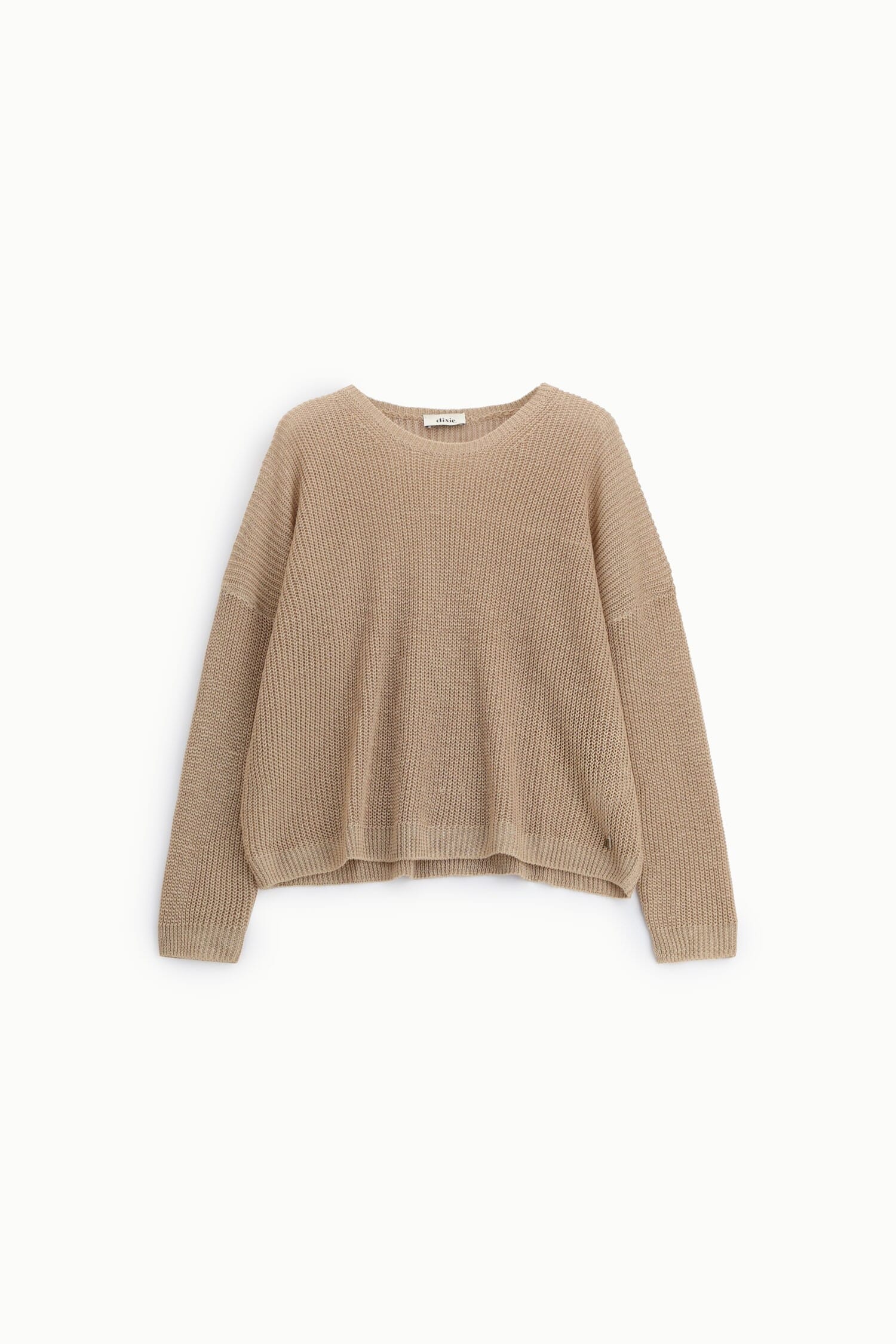 Dixie Relaxed Fit Wide Knit Crew Neck Sweater