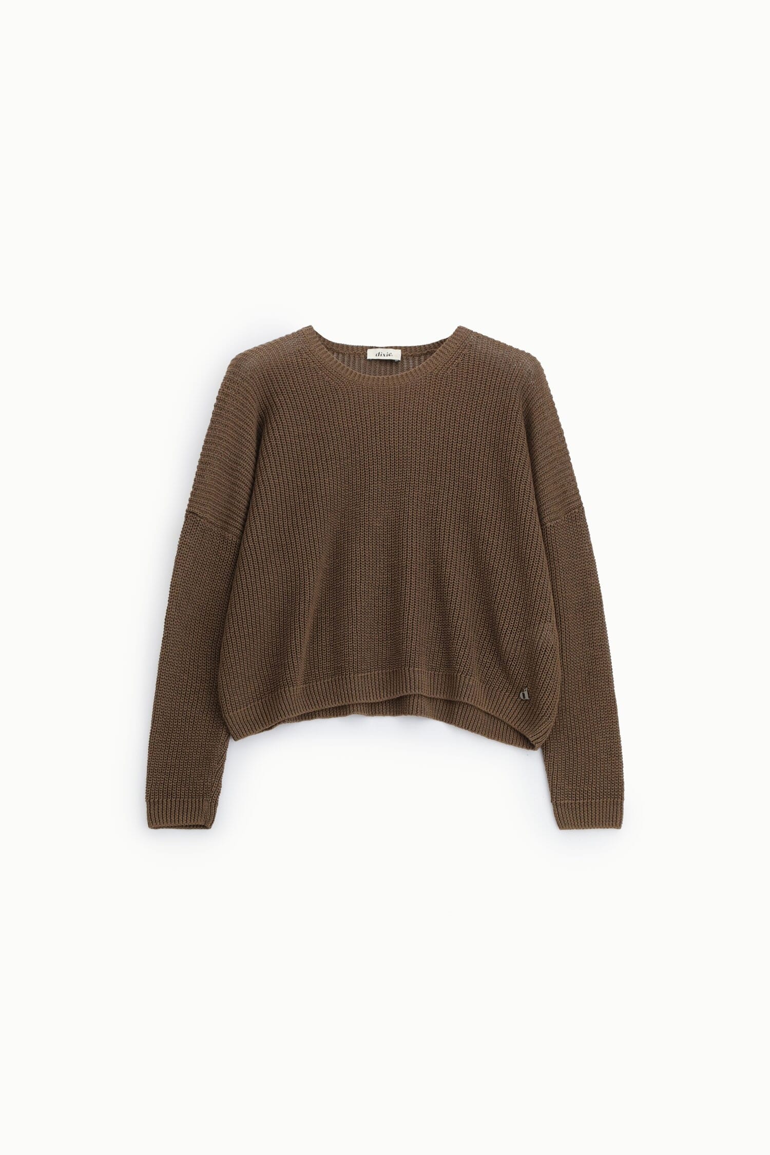 Dixie Relaxed Fit Wide Knit Crew Neck Sweater