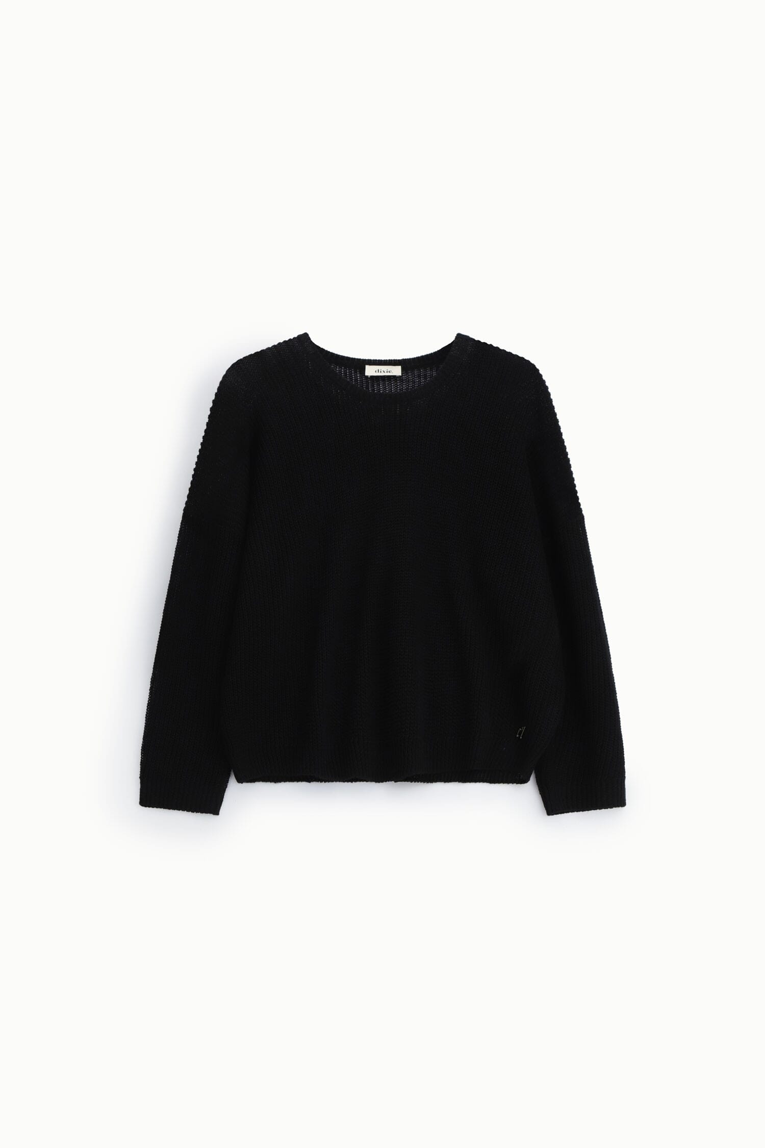 Dixie Relaxed Fit Wide Knit Crew Neck Sweater