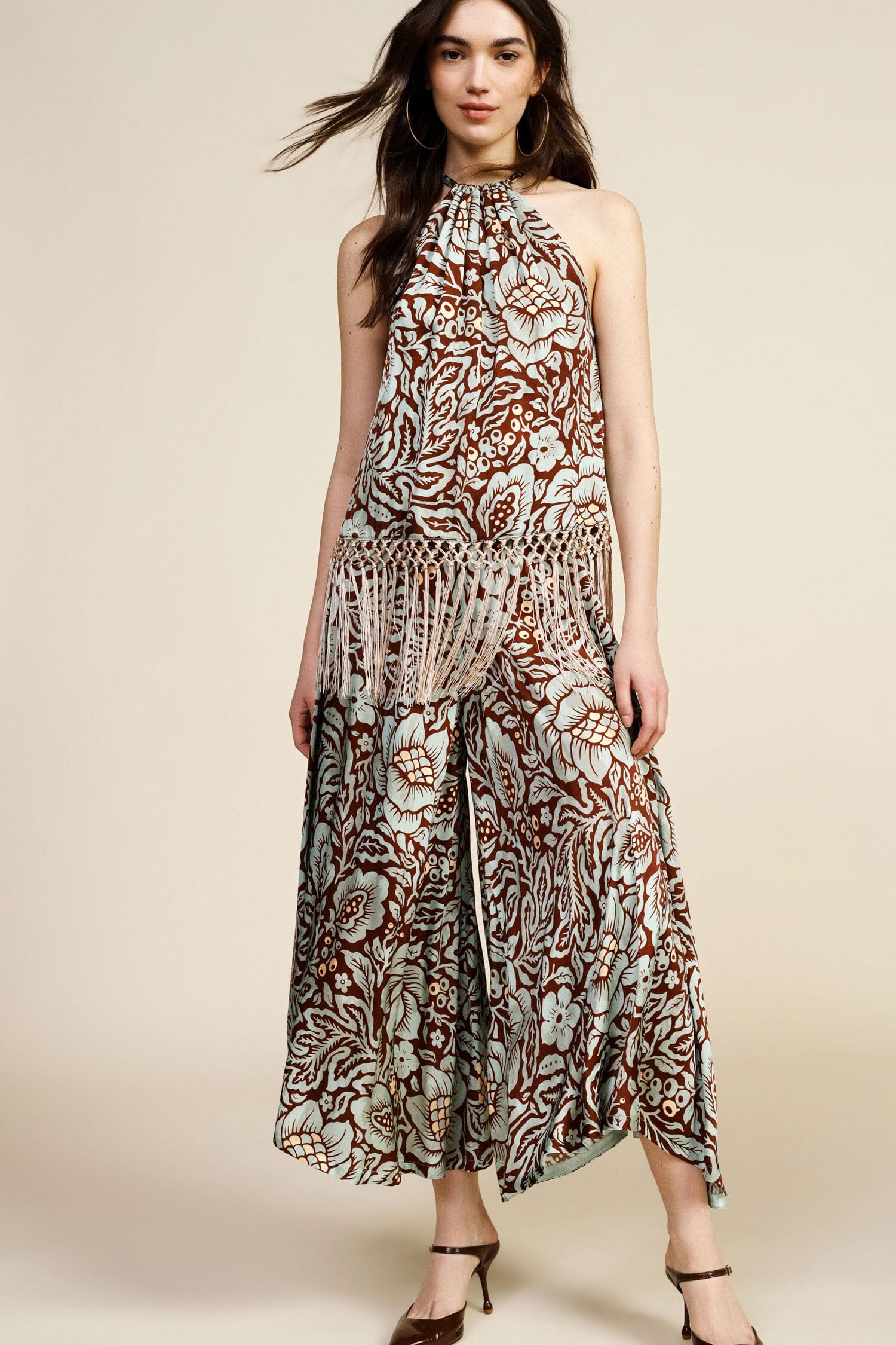 Dixie Wide Floral Fantasy Palace Trousers