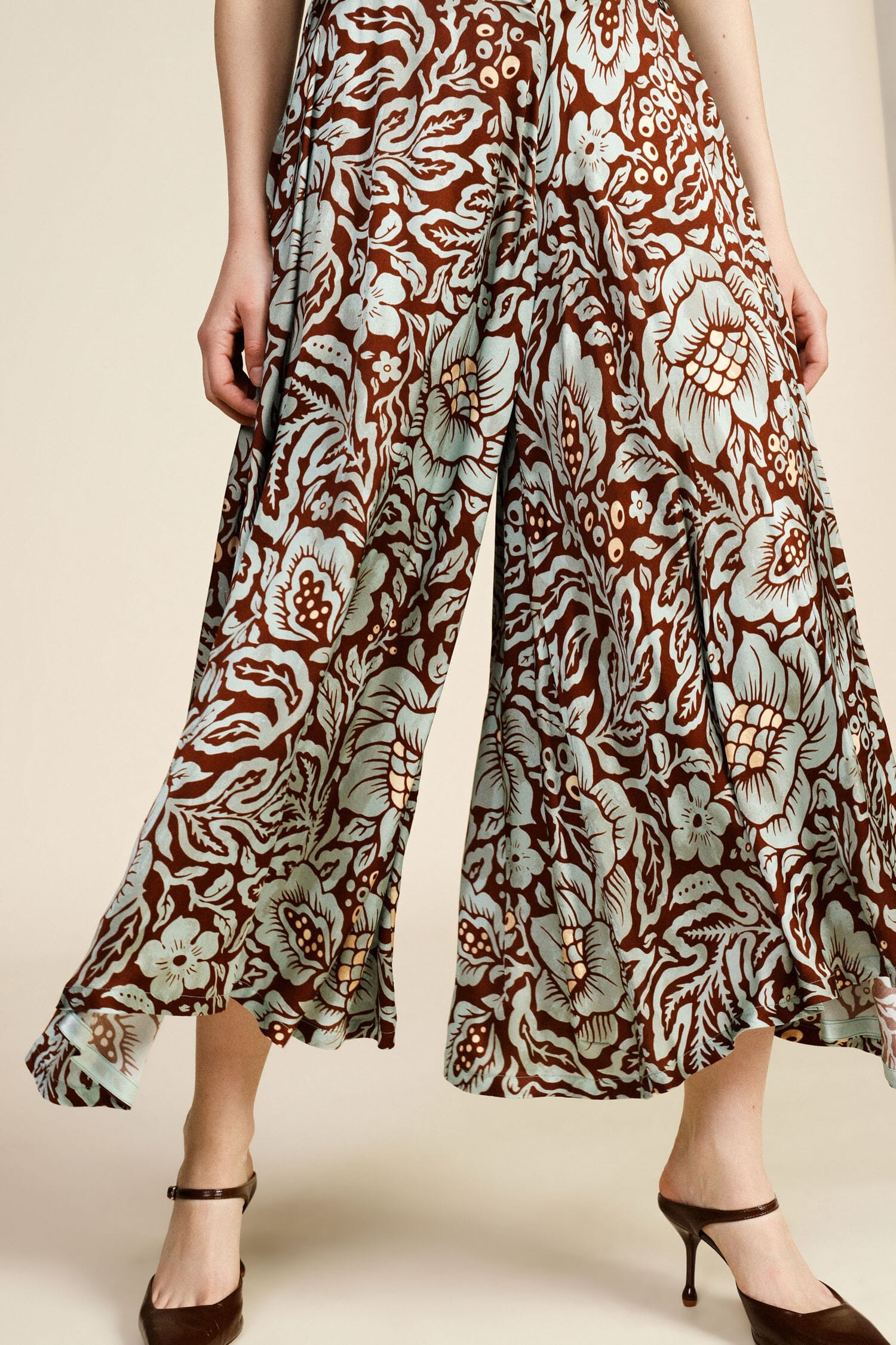 Dixie Wide Floral Fantasy Palace Trousers