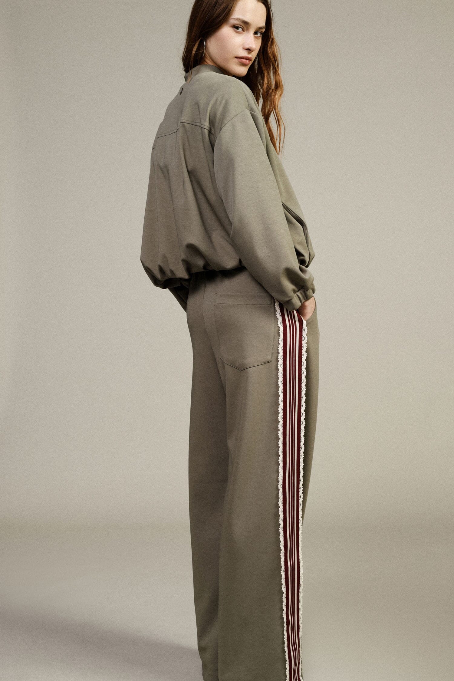Palace Trousers With Striped Sideband Dixie