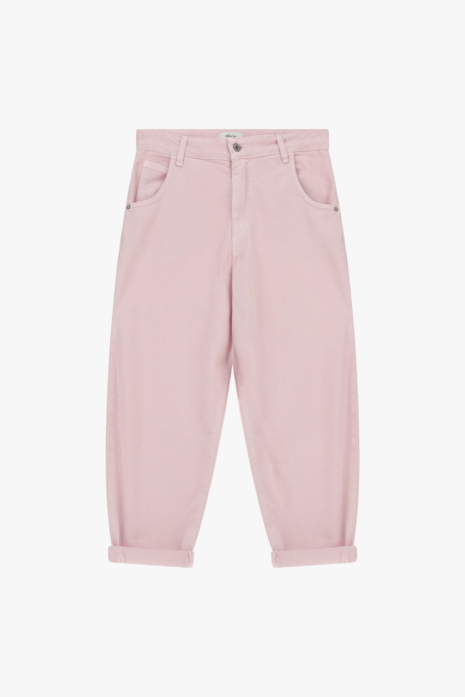 Chino-Fit Trousers With Turn-ups And High Waists Dixie