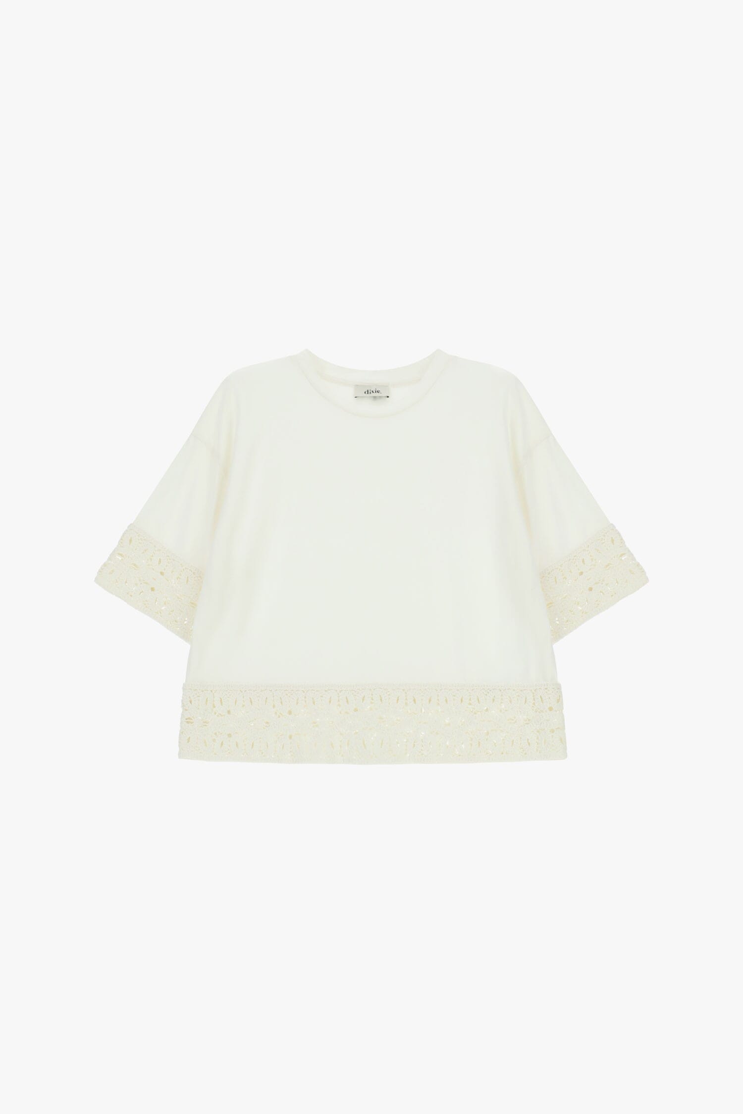 Dixie - T-shirt à manches courtes avec détails perforés