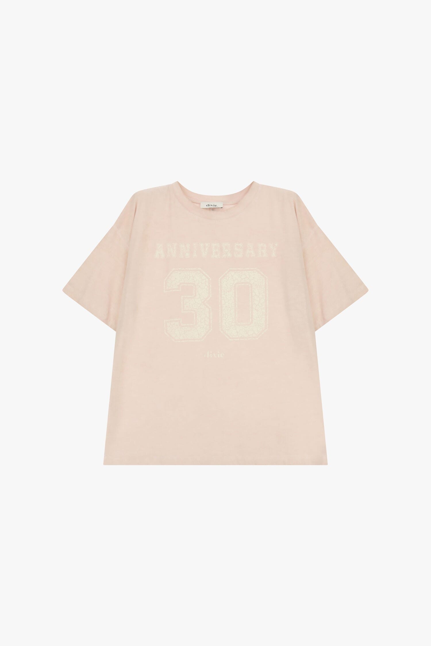 T-Shirt Large Print 30th Anniversary Crew Neck Dixie