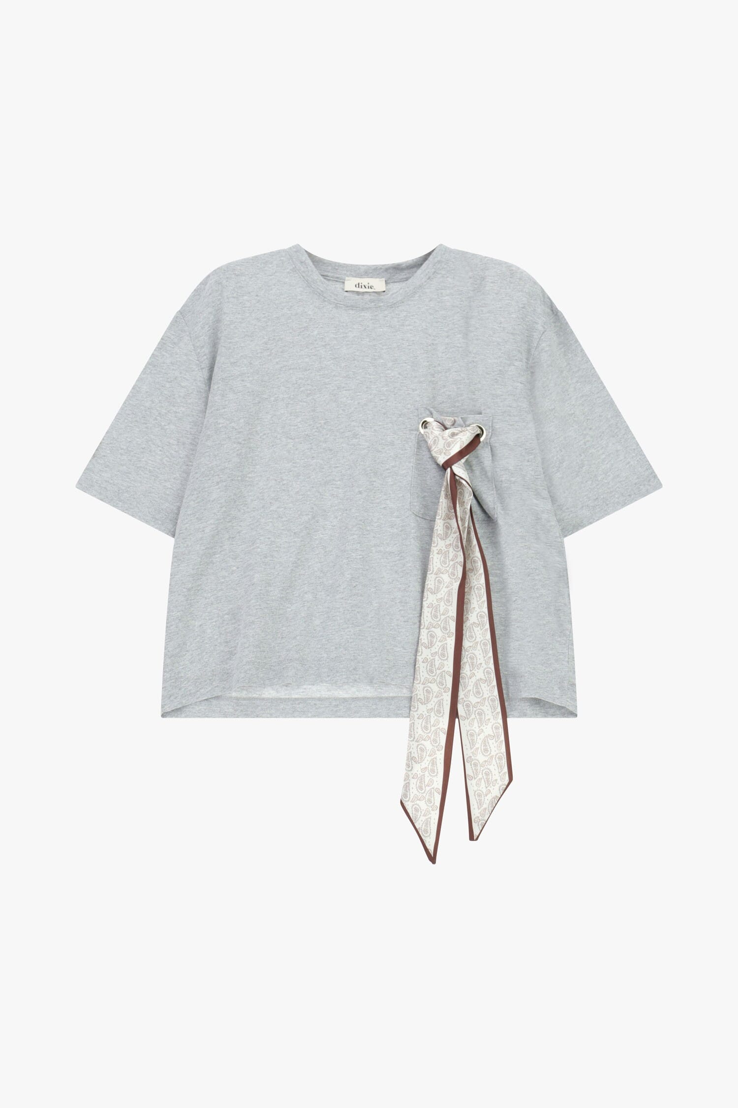 T-Shirt Boxy Fit Con Fazzoletto Decorativo Dixie