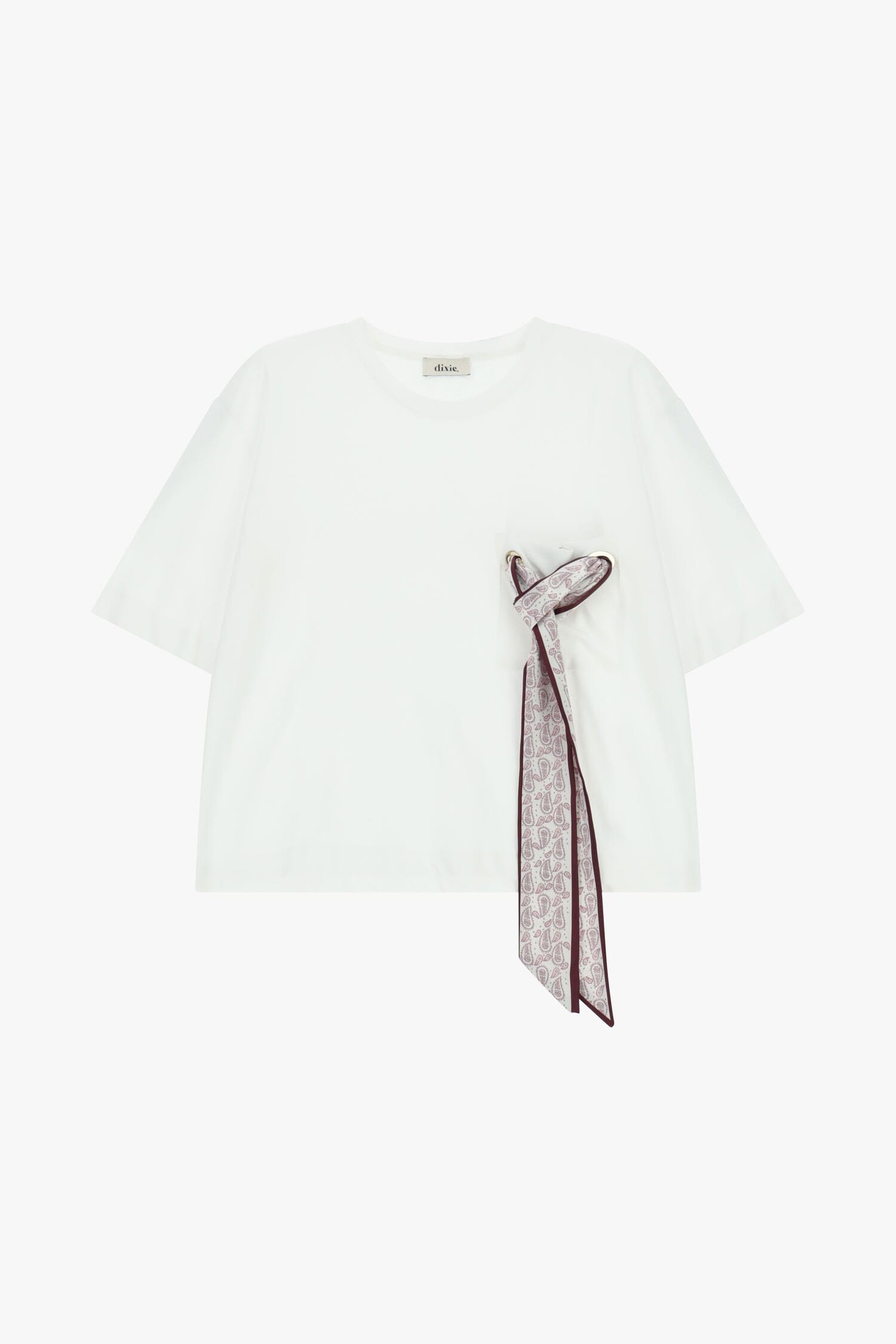 T-Shirt Boxy Fit Con Fazzoletto Decorativo Dixie