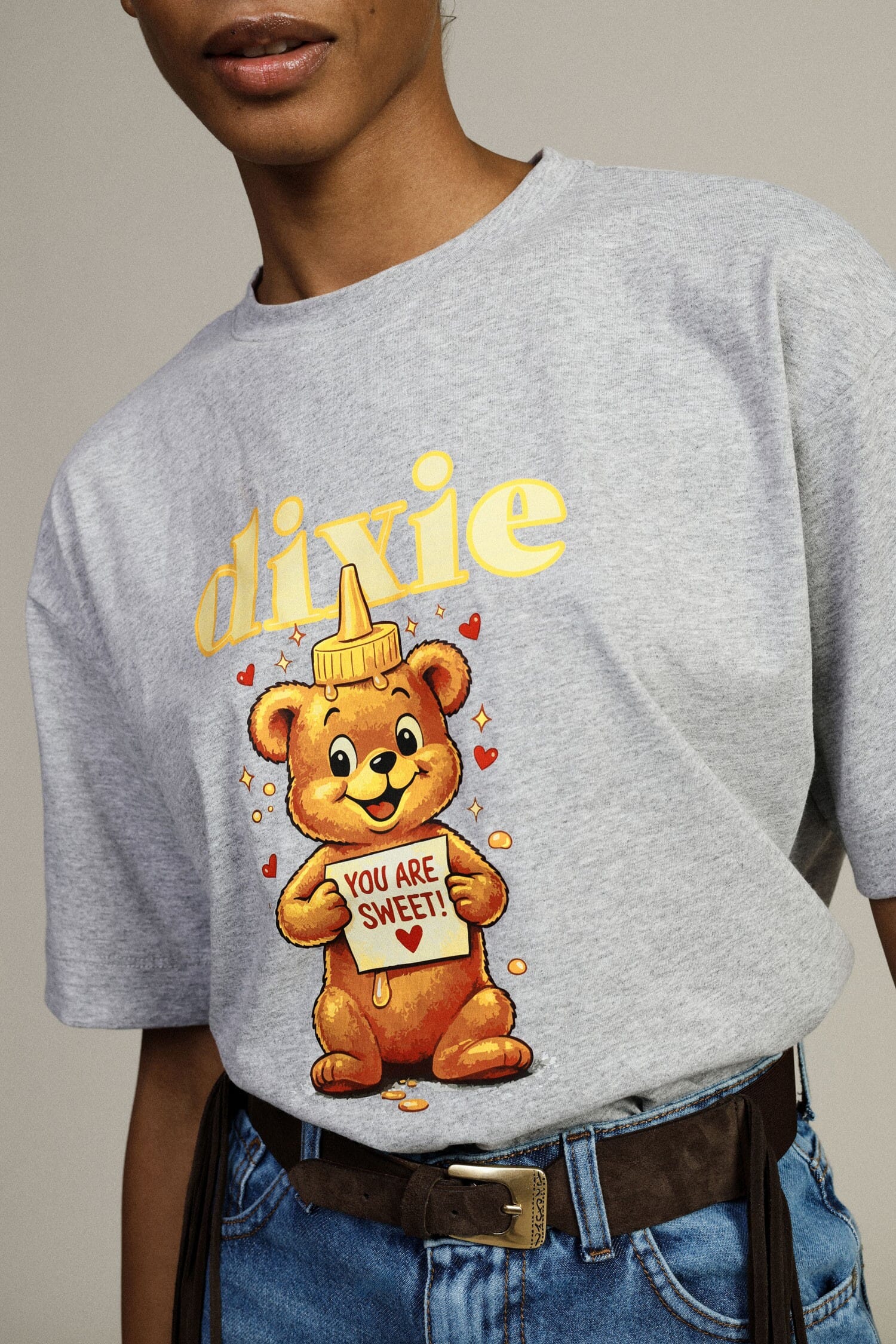 T-Shirt Bears Print Regular Fit Crew Neck Dixie