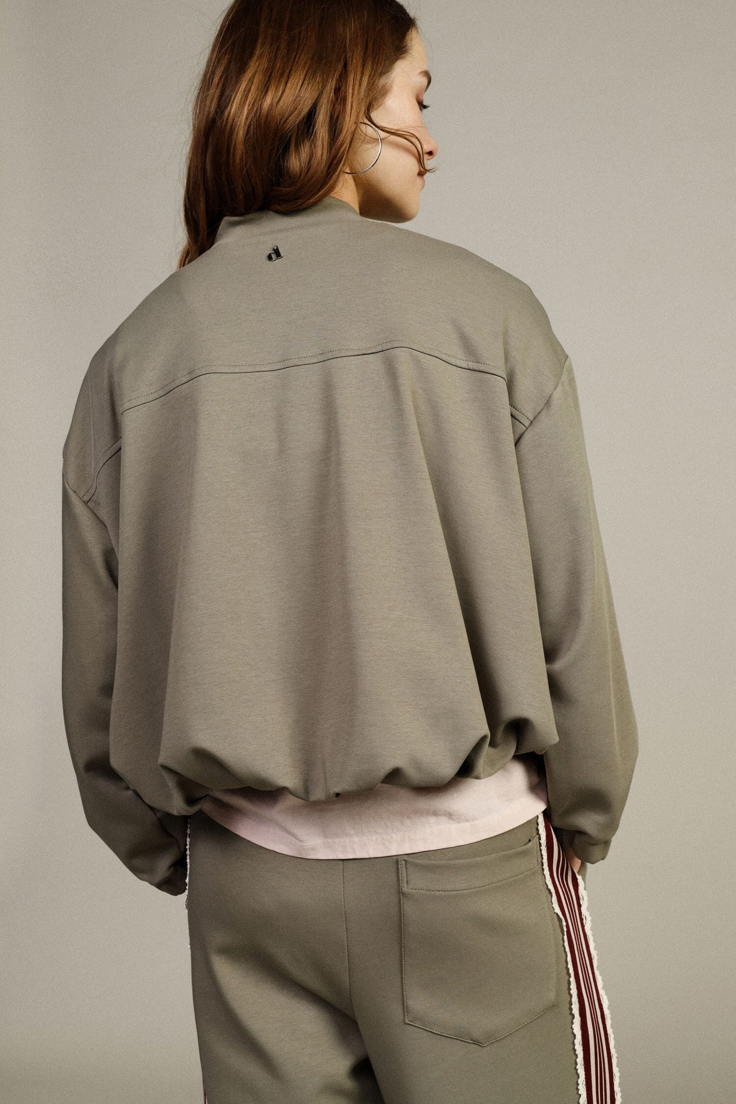 Blouson bombardier avec fermeture éclair et poignets élastiques Dixie