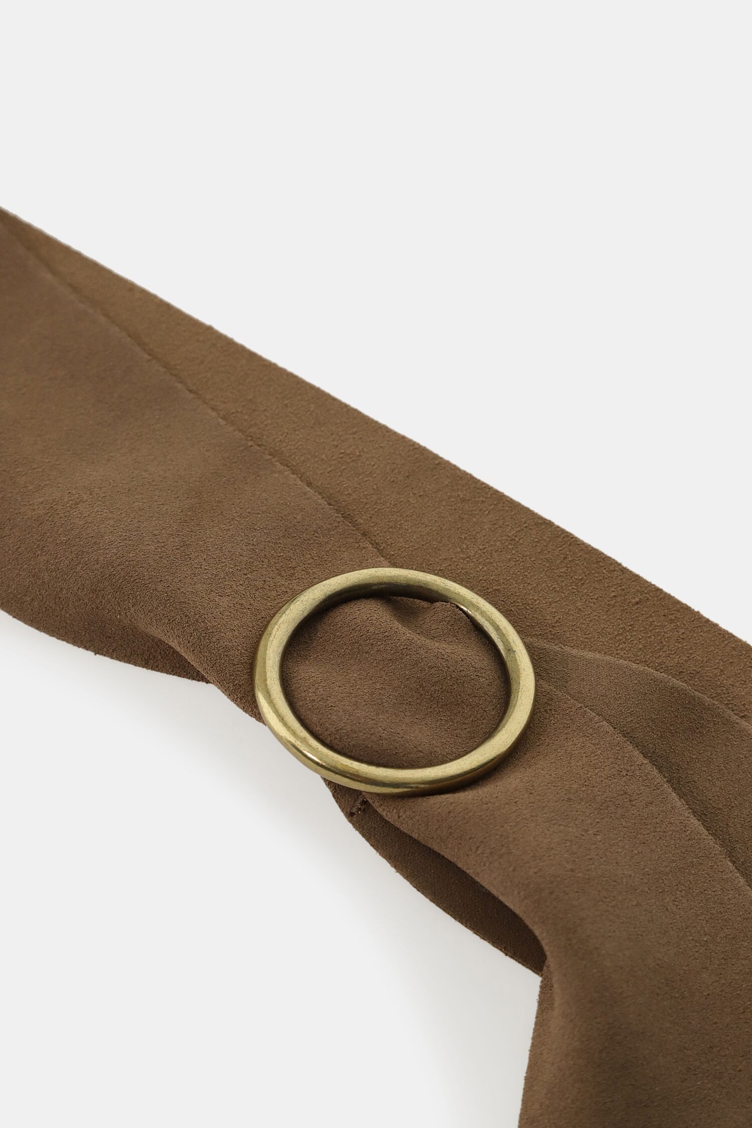 Ceinture large Dixie avec anneau métallique