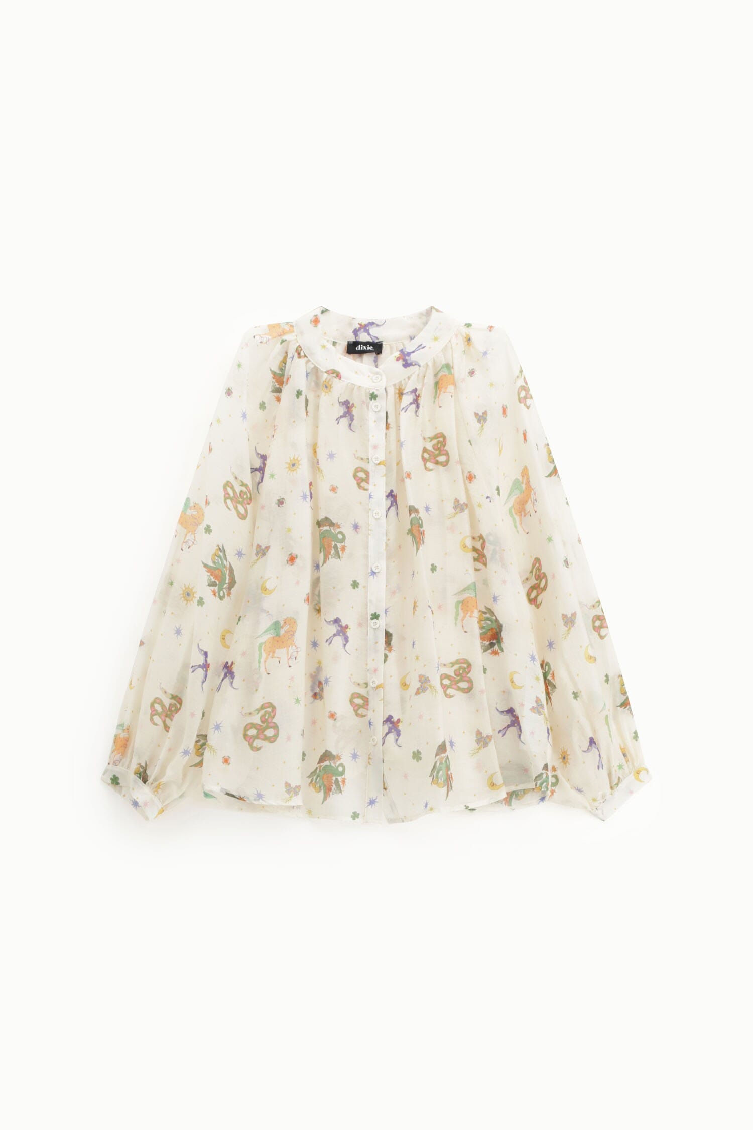 Shirt With Print And Round Neckline Dixie