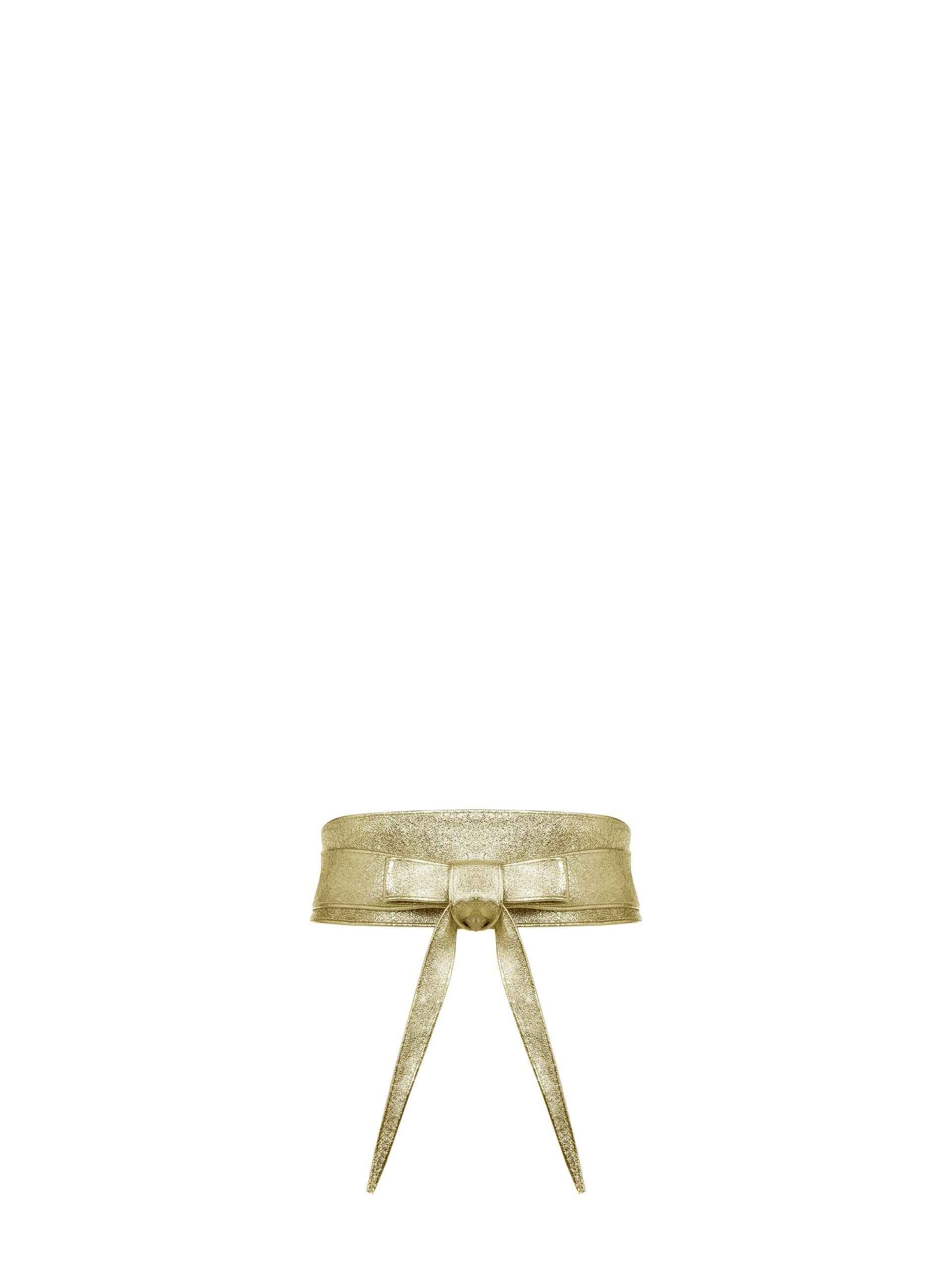 Ceinture Rinascimento en cuir véritable métallisé