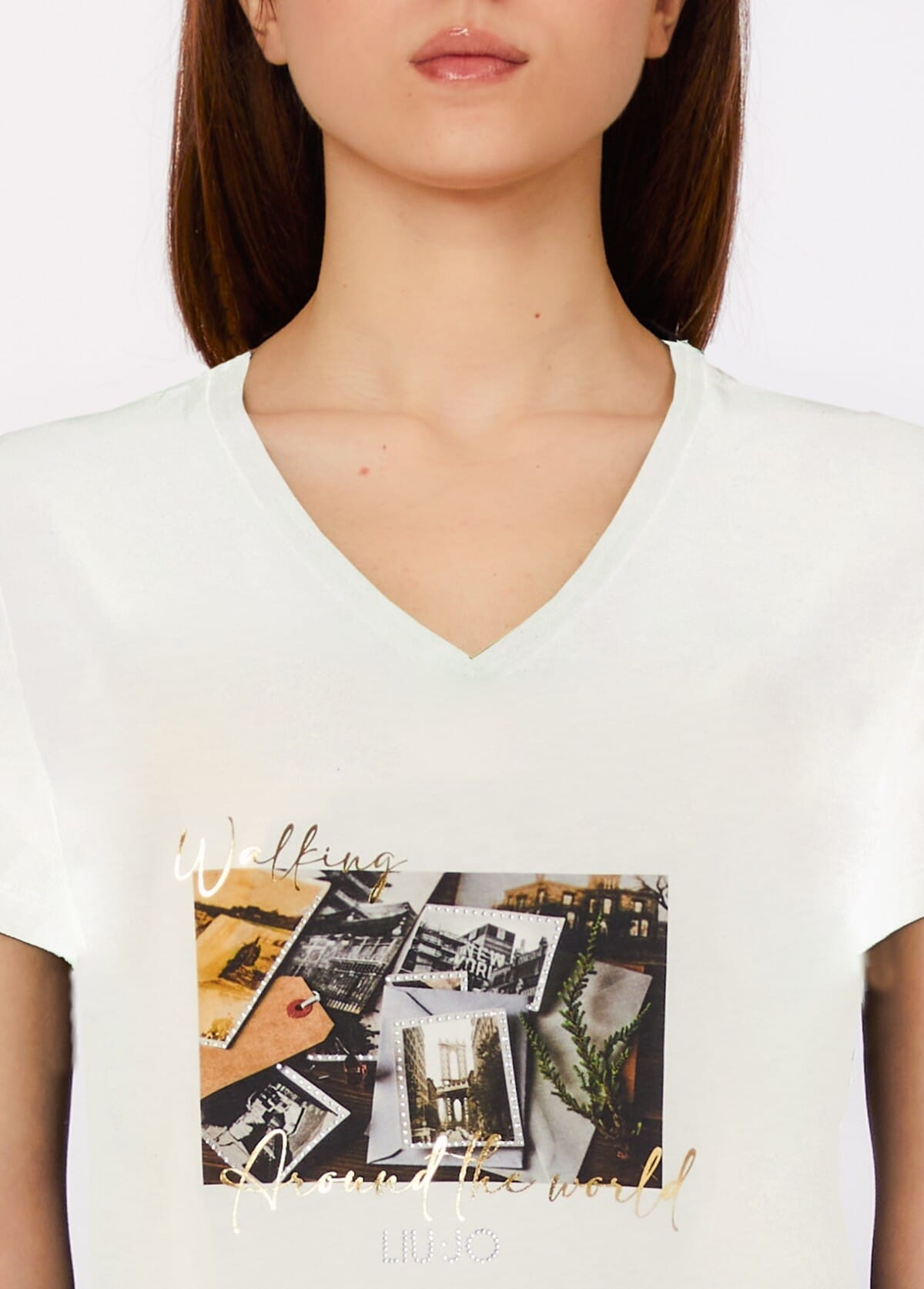 T-Shirt Con Stampa Liu Jo
