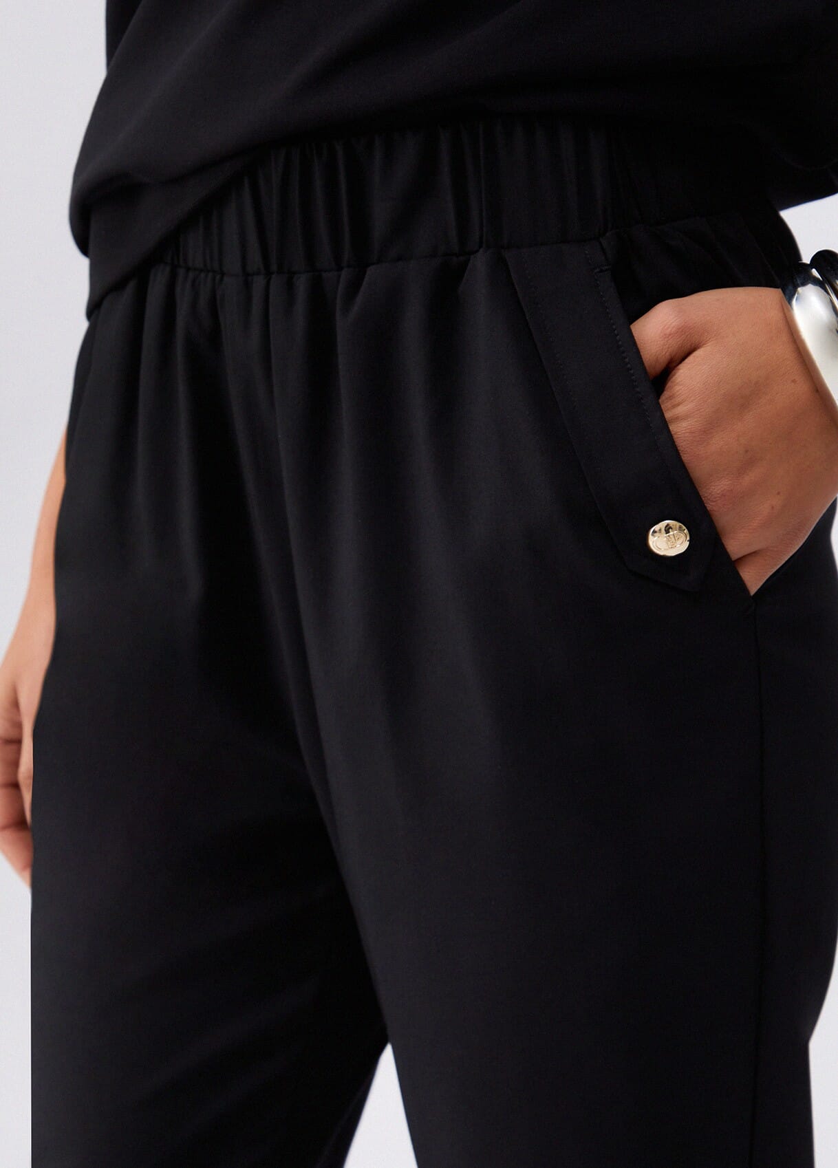 Liu Jo Slim Fit Trousers With Turn-ups