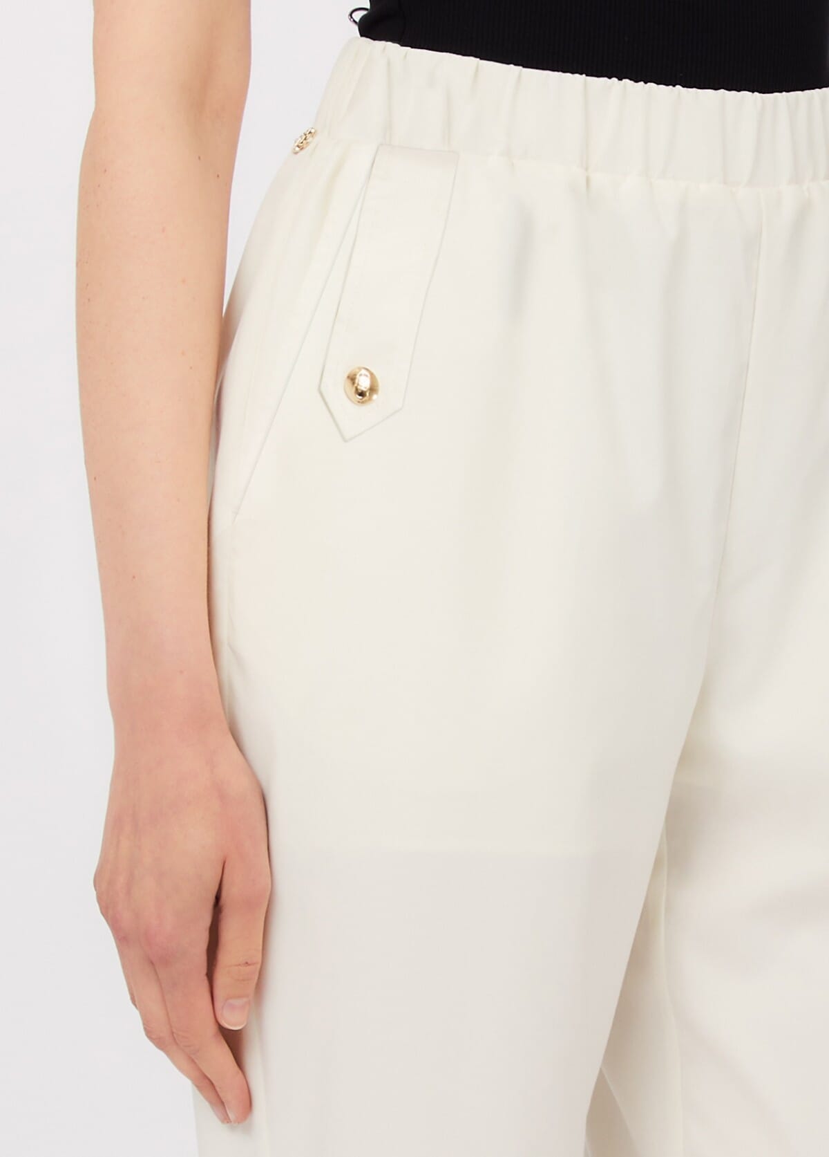 Liu Jo Slim Fit Trousers With Turn-ups