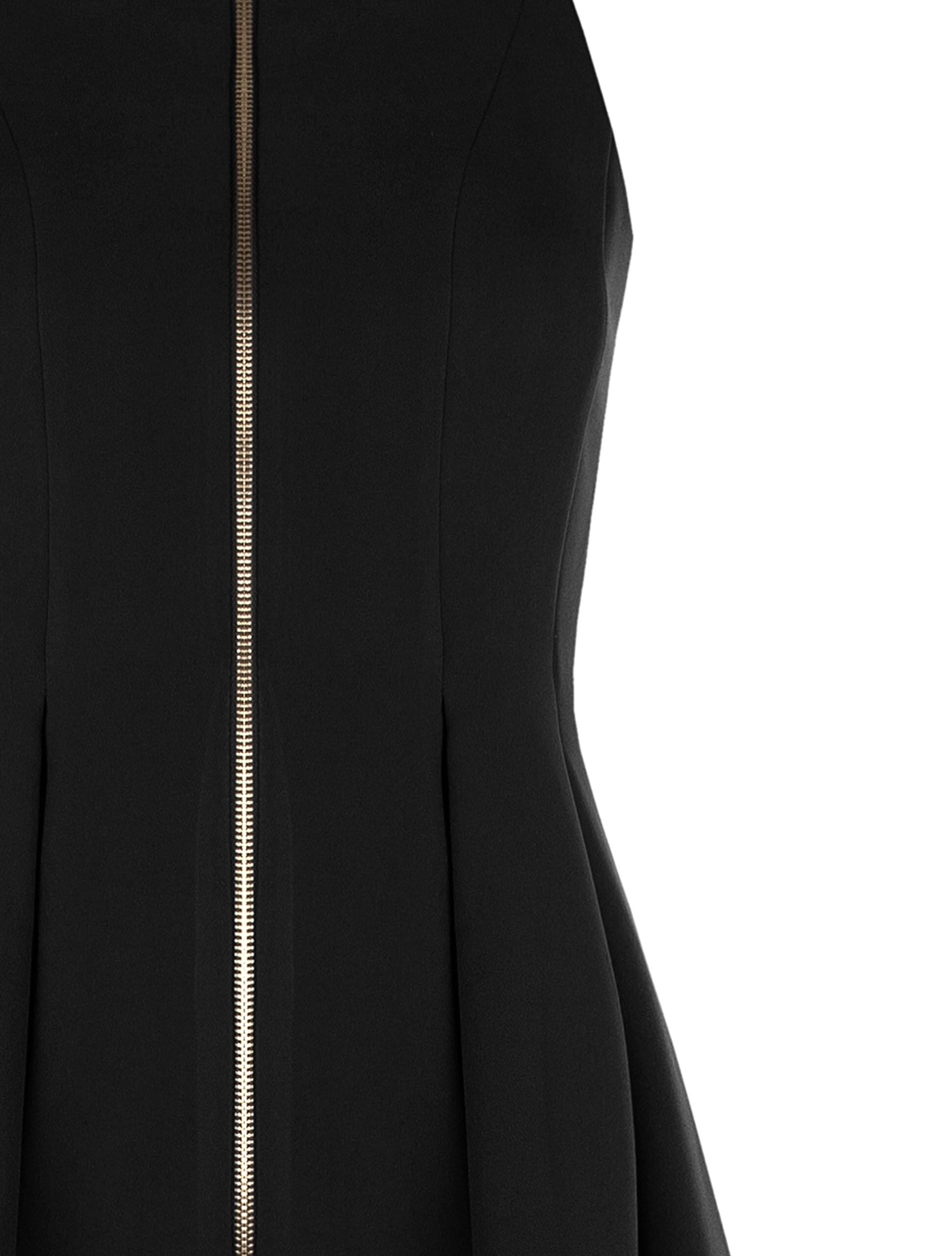 Short Dress In Technical Fabric With Zip Logo Rinascimento