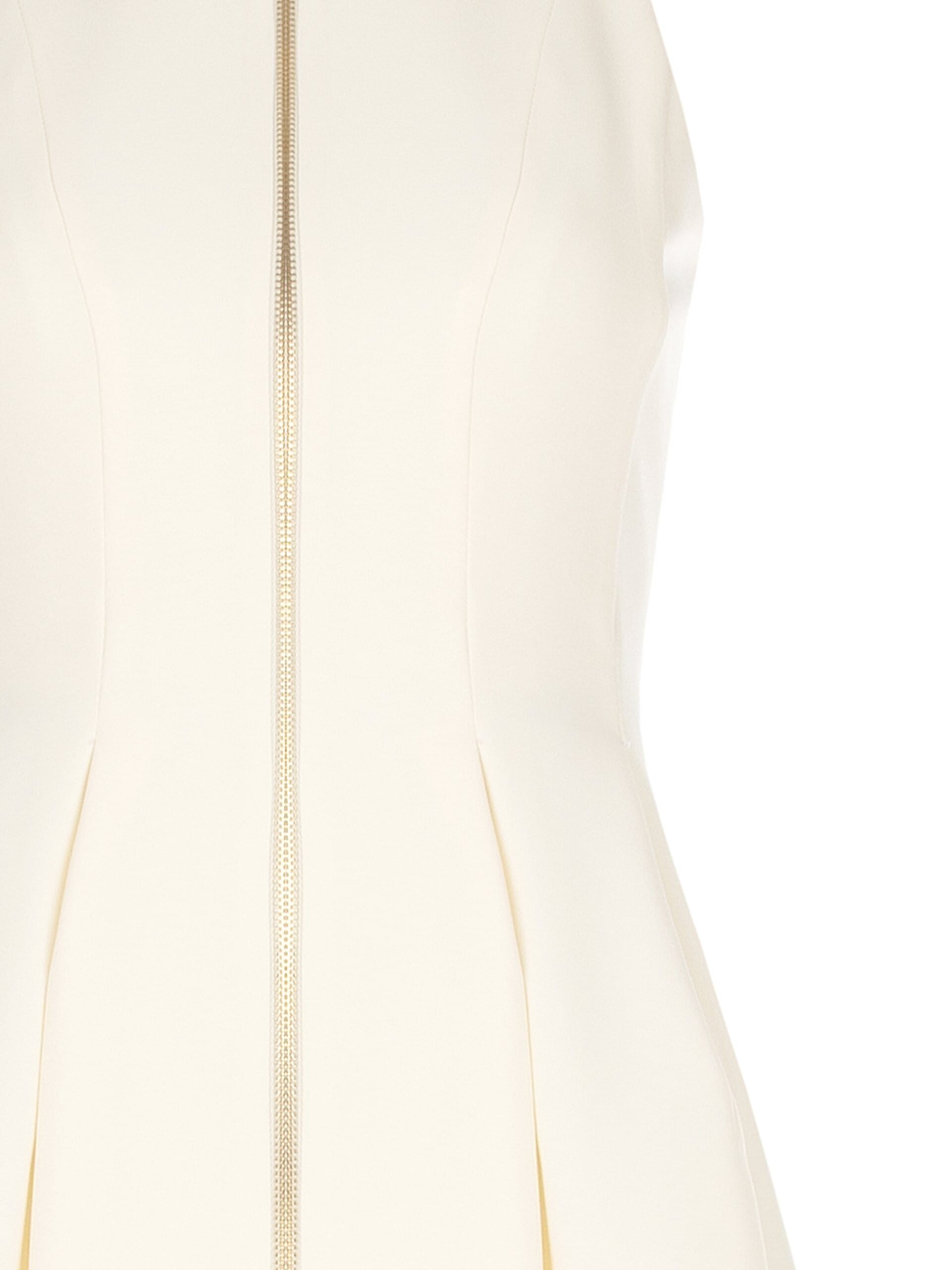 Short Dress In Technical Fabric With Zip Logo Rinascimento