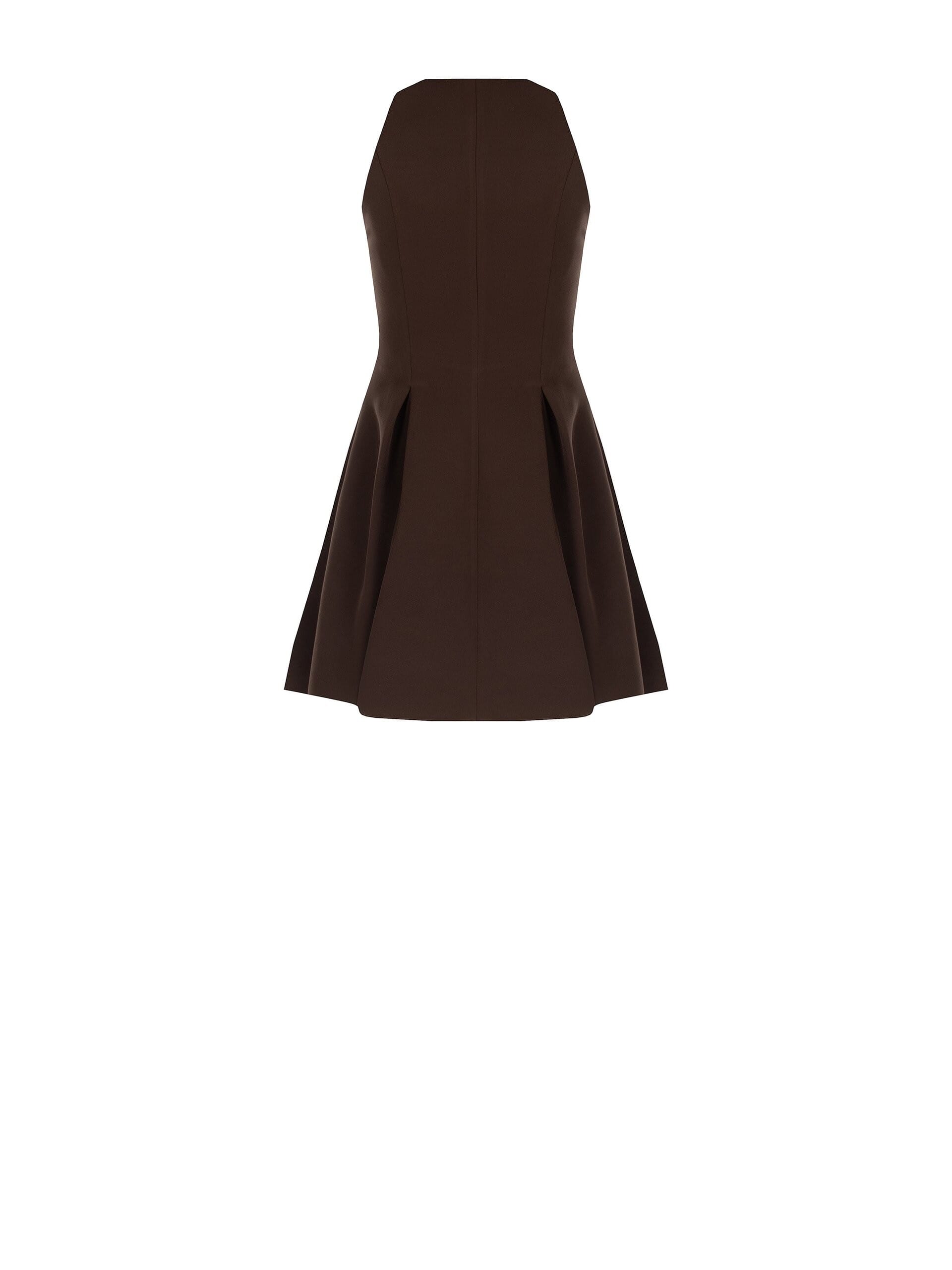 Short Dress In Technical Fabric With Zip Logo Rinascimento