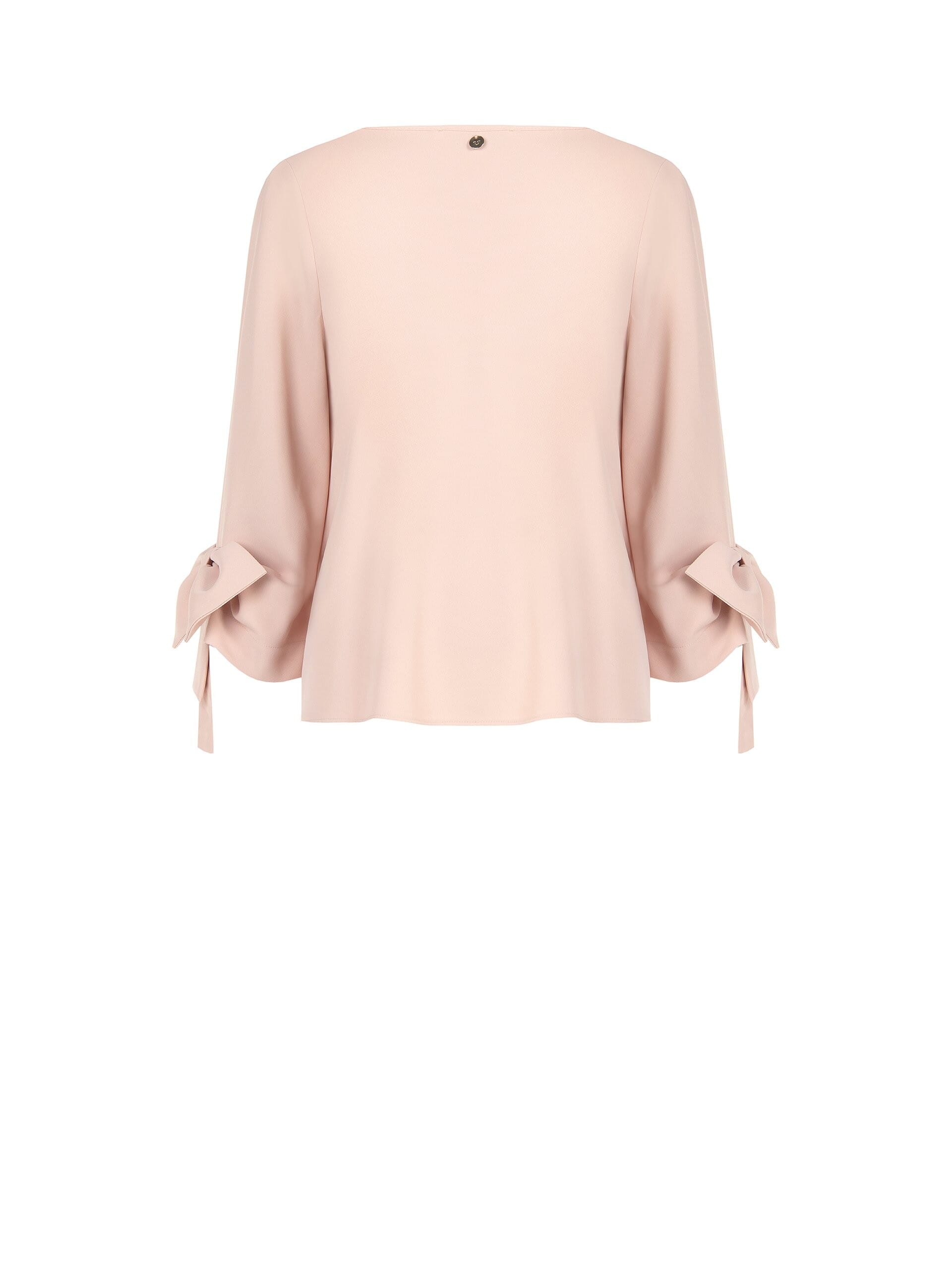 Blusa Ampia In Tessuto Fluido Con Maxi Fiocchi Sulle Maniche Rinascimento