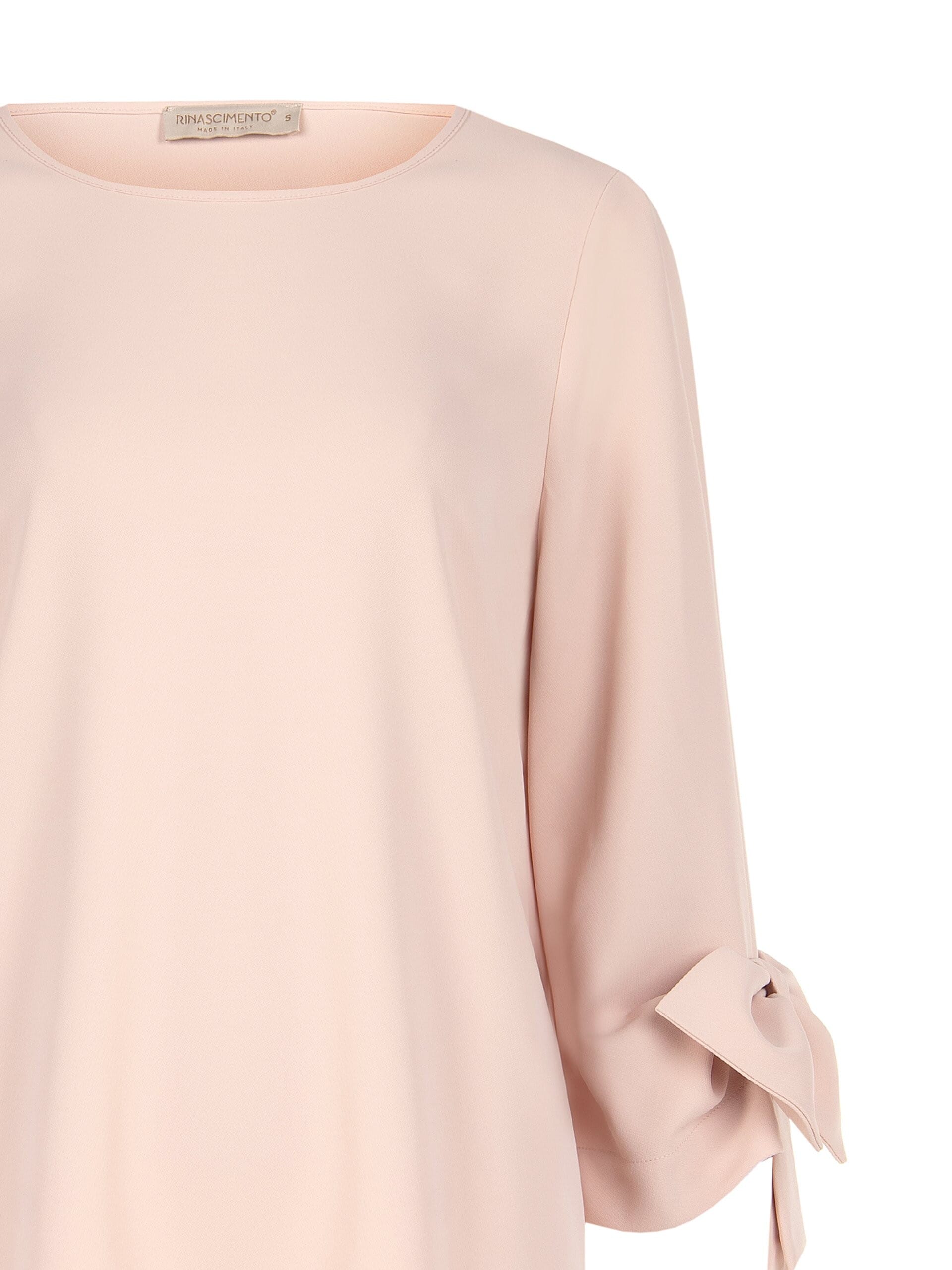 Blusa Ampia In Tessuto Fluido Con Maxi Fiocchi Sulle Maniche Rinascimento