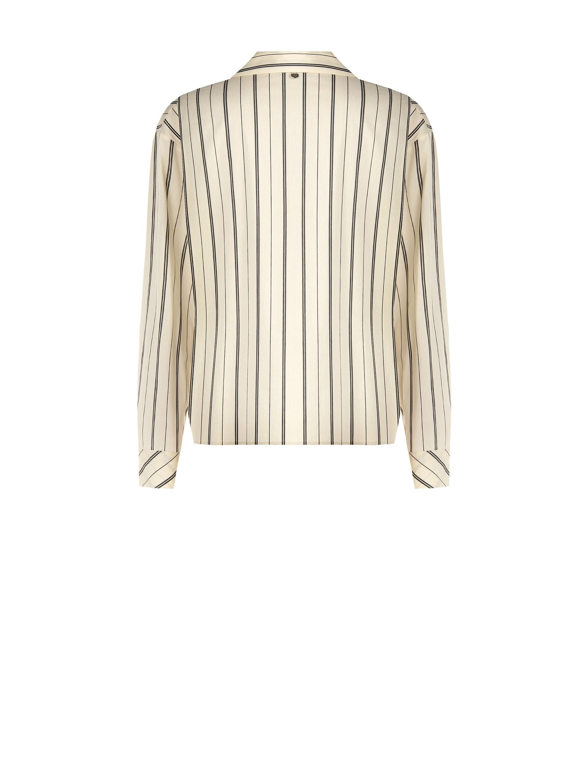 Camicia Ampia A Righe In Misto Cotone Rinascimento