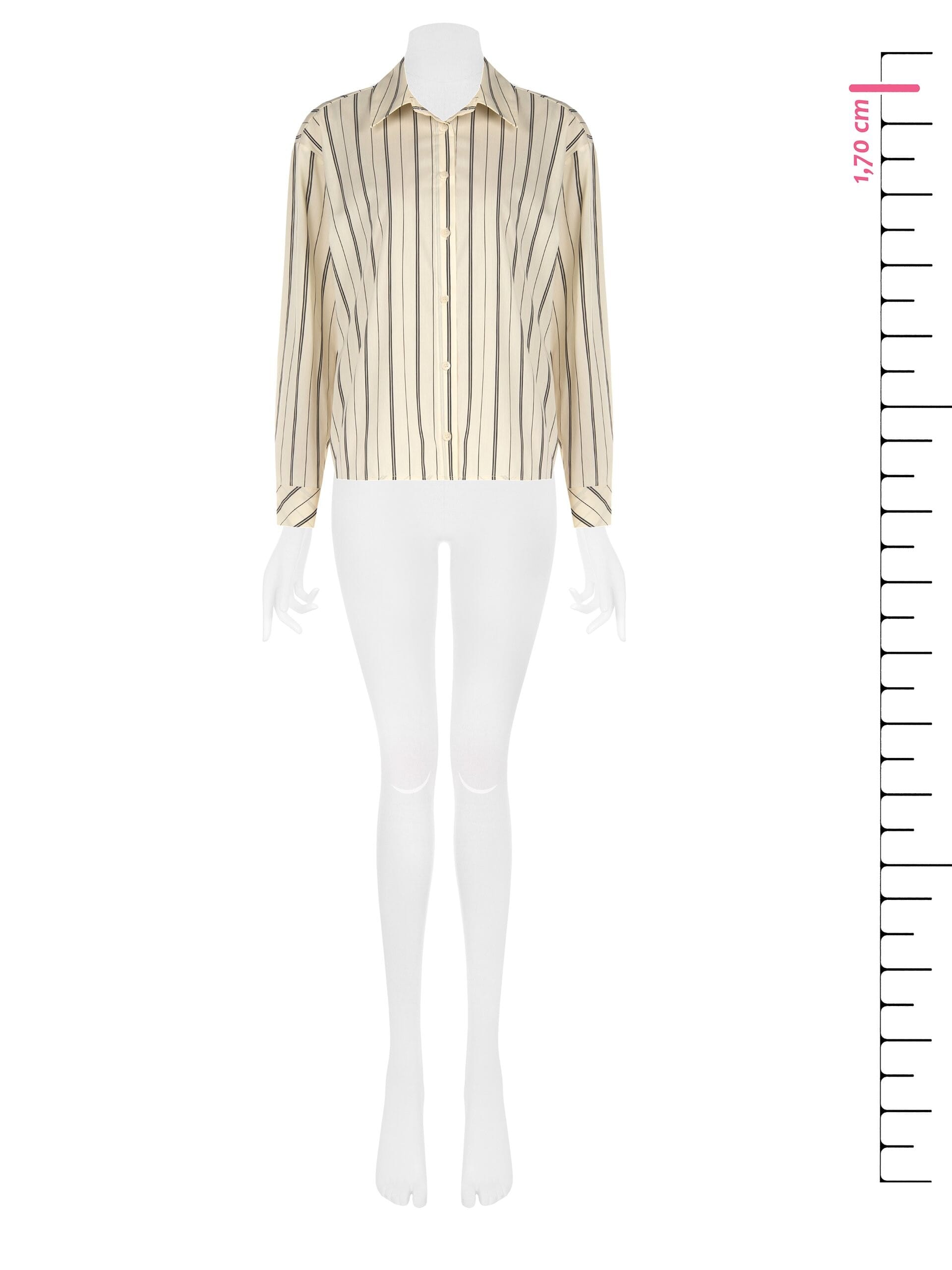 Camicia Ampia A Righe In Misto Cotone Rinascimento