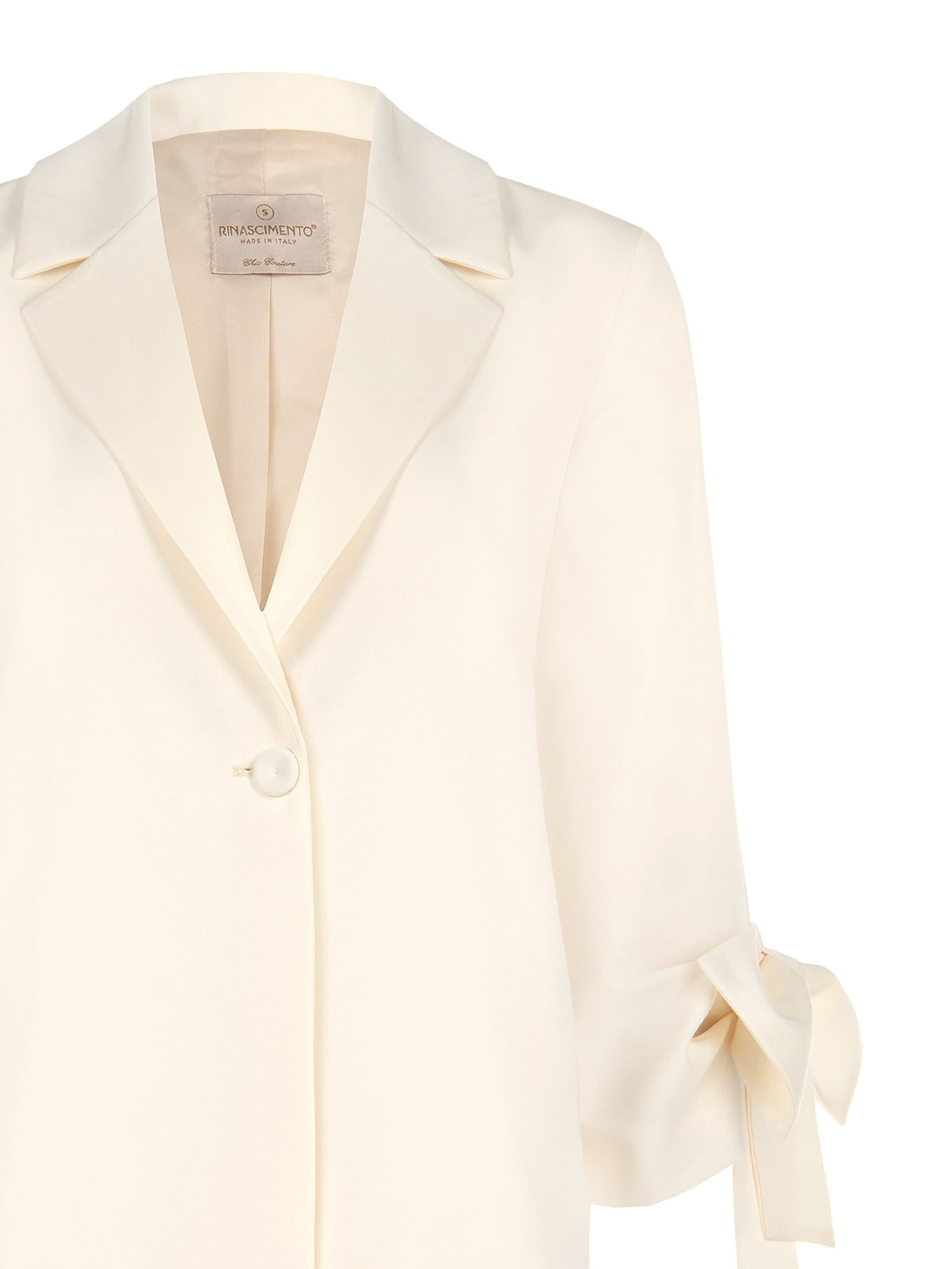 Giacca Blazer Ampia Con Maxi Fiocchi Sulle Maniche Rinascimento