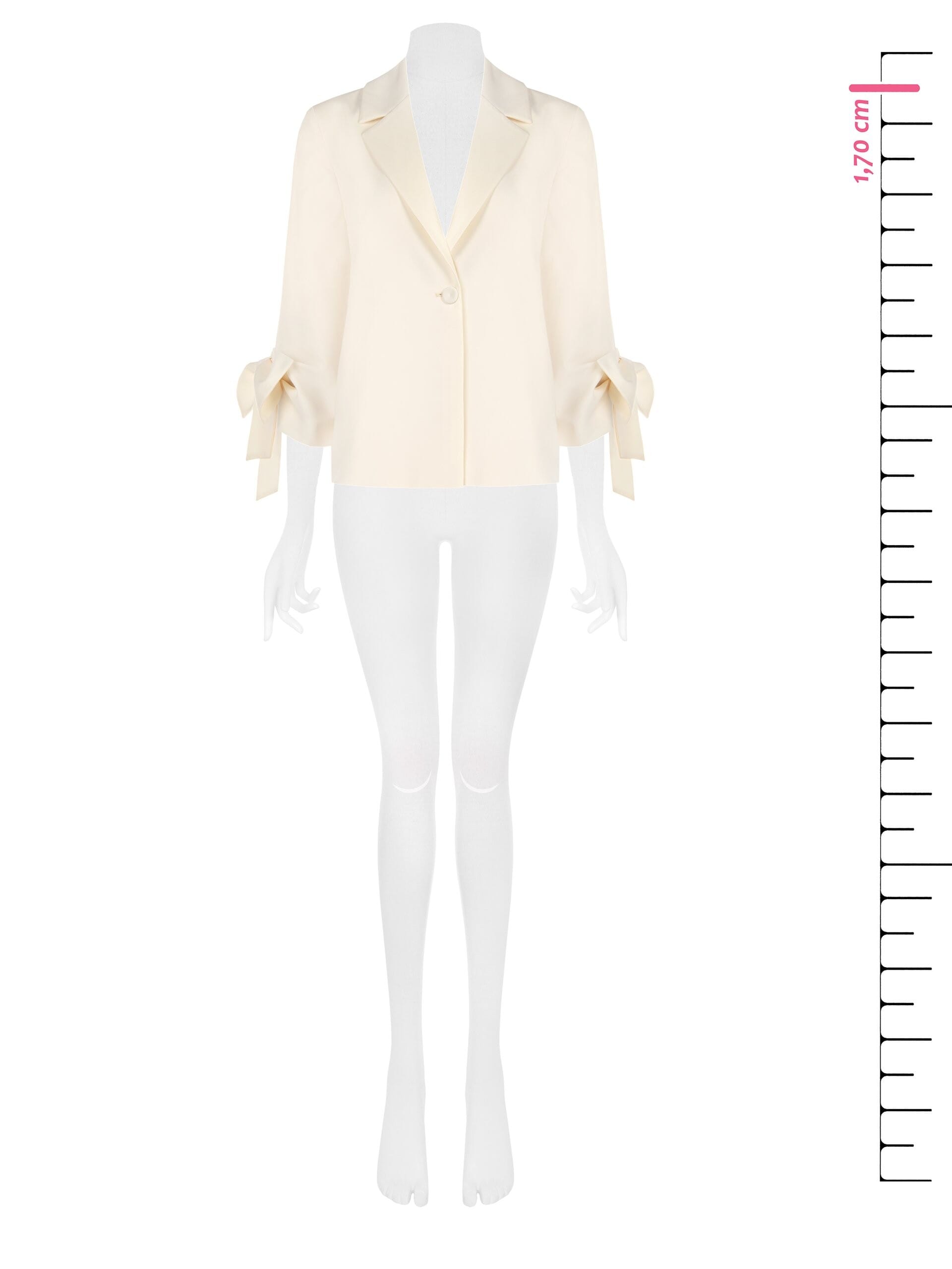 Giacca Blazer Ampia Con Maxi Fiocchi Sulle Maniche Rinascimento