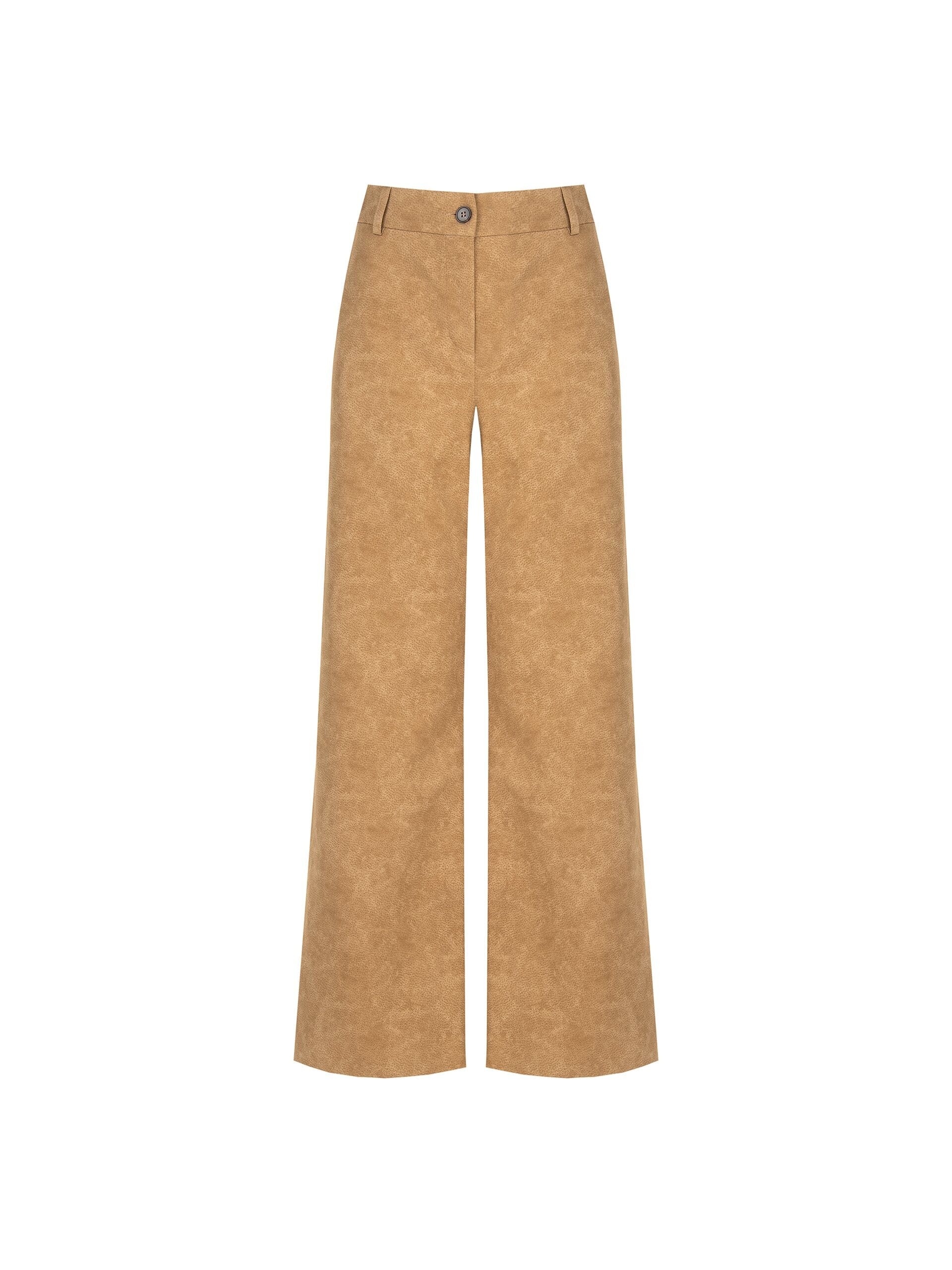 Palace Trousers In Mottled Suede With Elastic Back Rinascimento