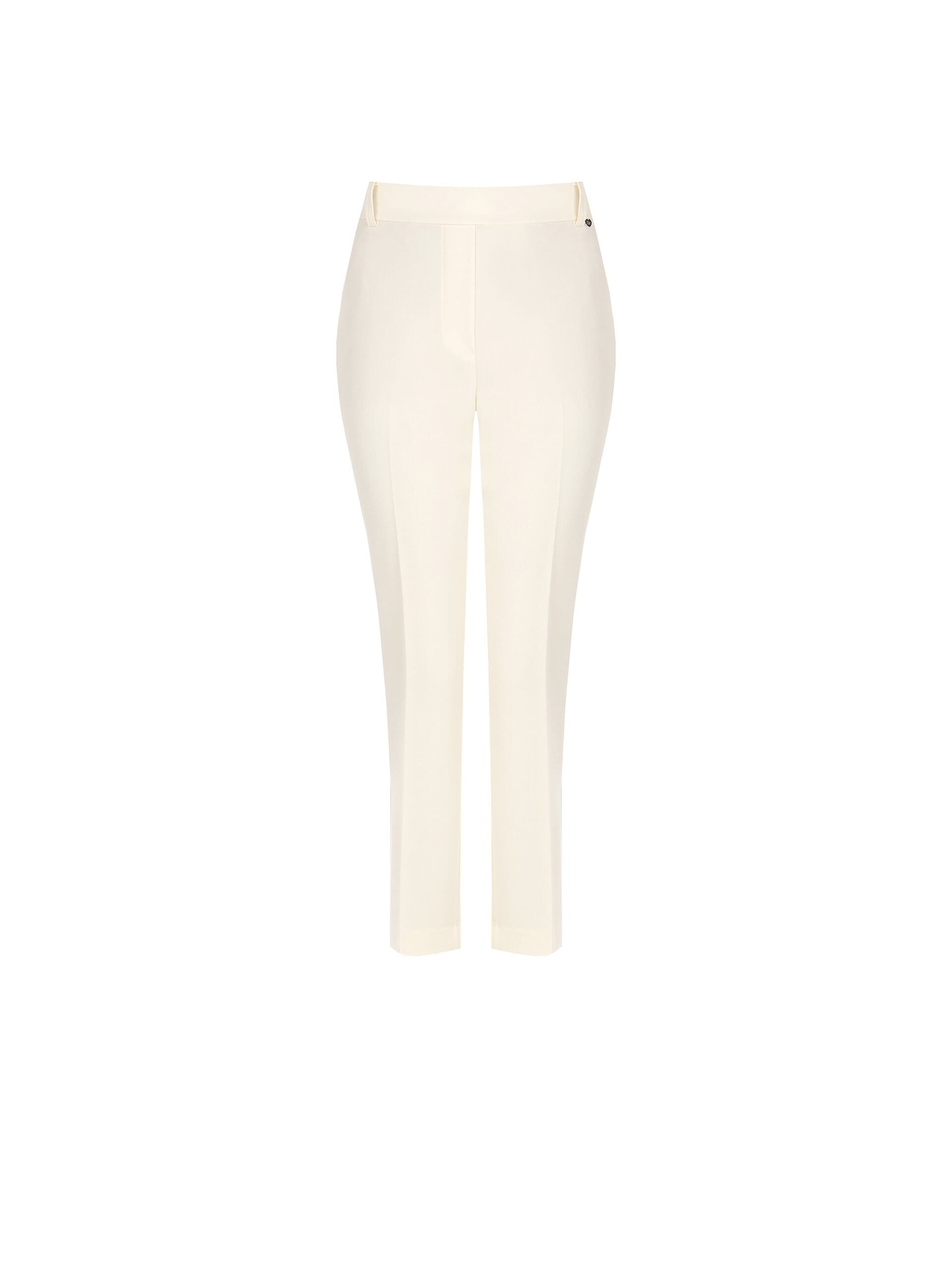Straight Mixed Viscose Trousers With Elastic Back Rinascimento
