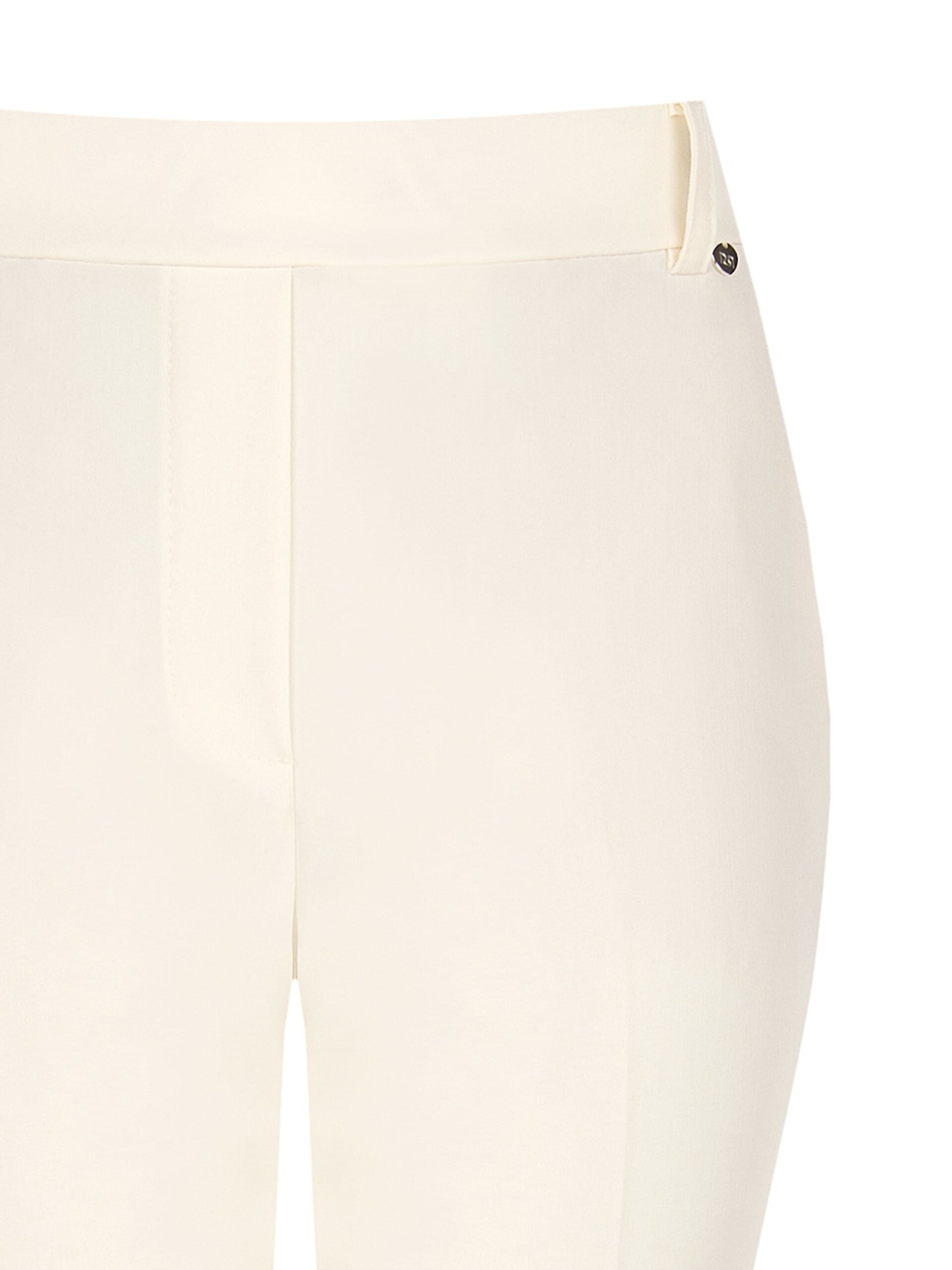 Straight Mixed Viscose Trousers With Elastic Back Rinascimento