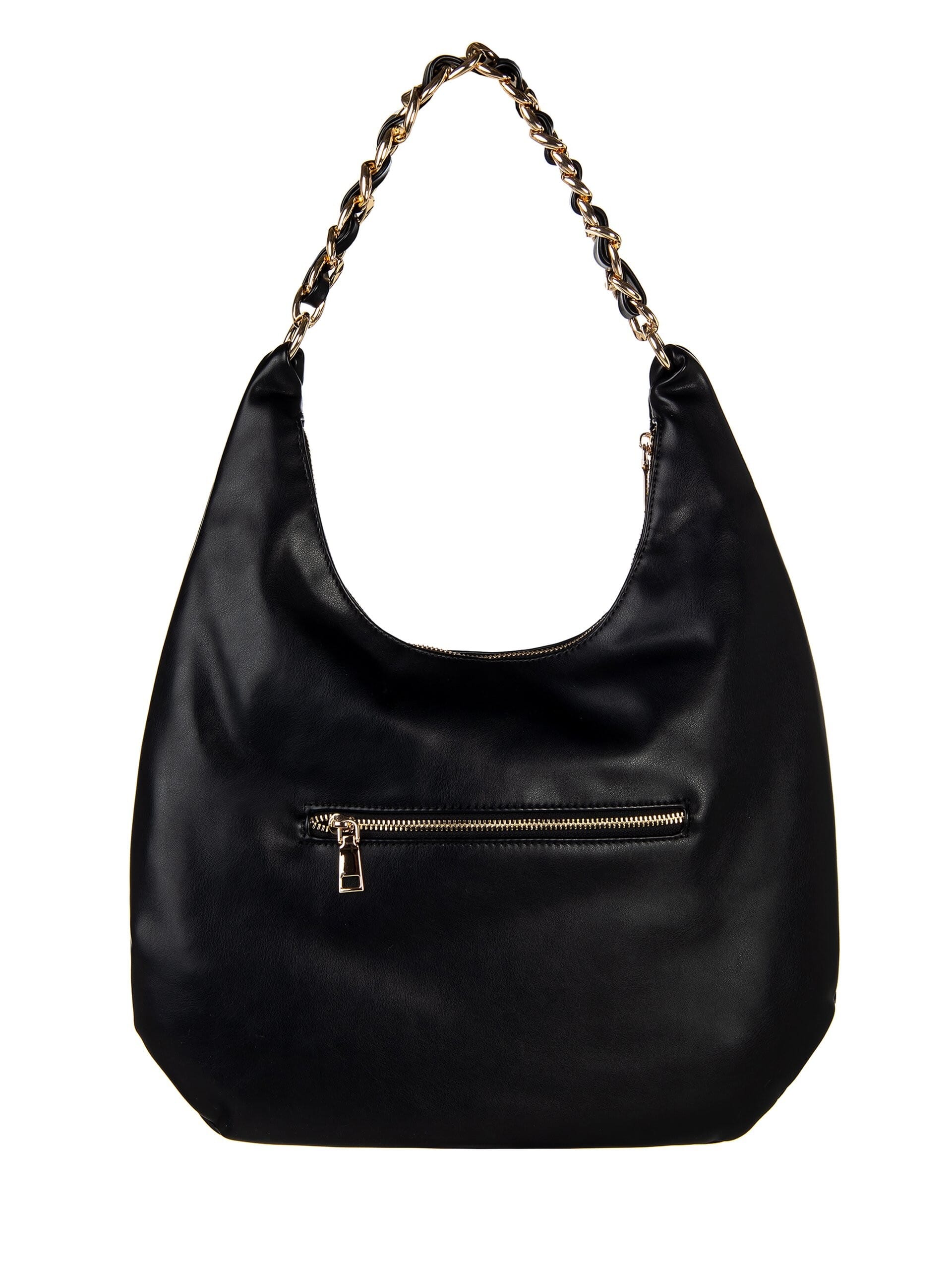 Luna Leather Shoulder Bag With Adjustable And Removable Shoulder Strap Rinascimento