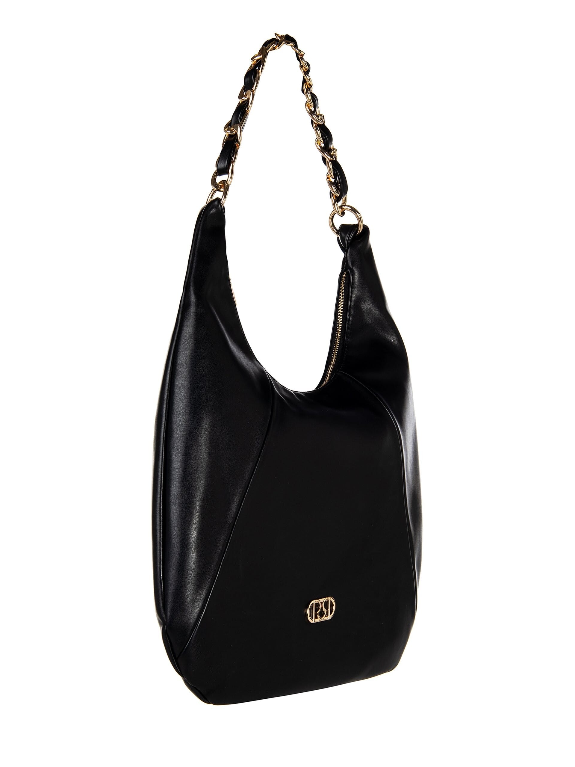 Luna Leather Shoulder Bag With Adjustable And Removable Shoulder Strap Rinascimento