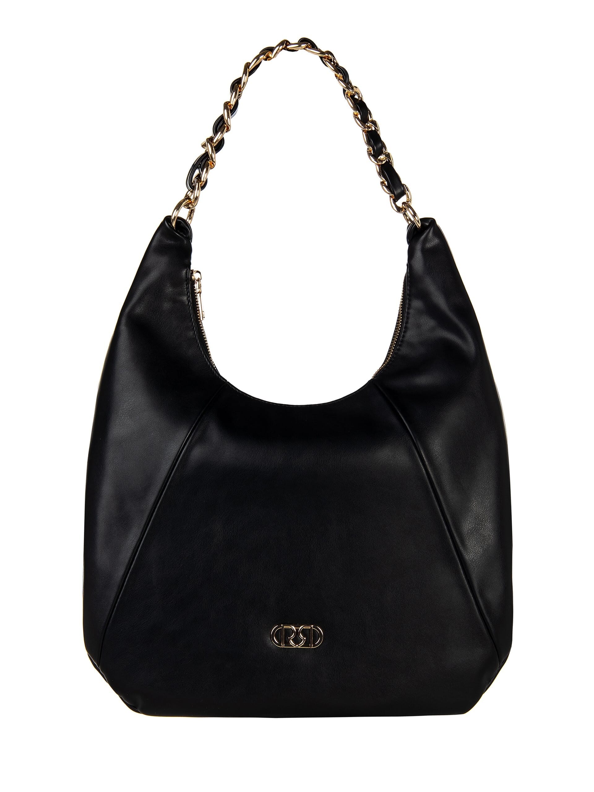 Luna Leather Shoulder Bag With Adjustable And Removable Shoulder Strap Rinascimento