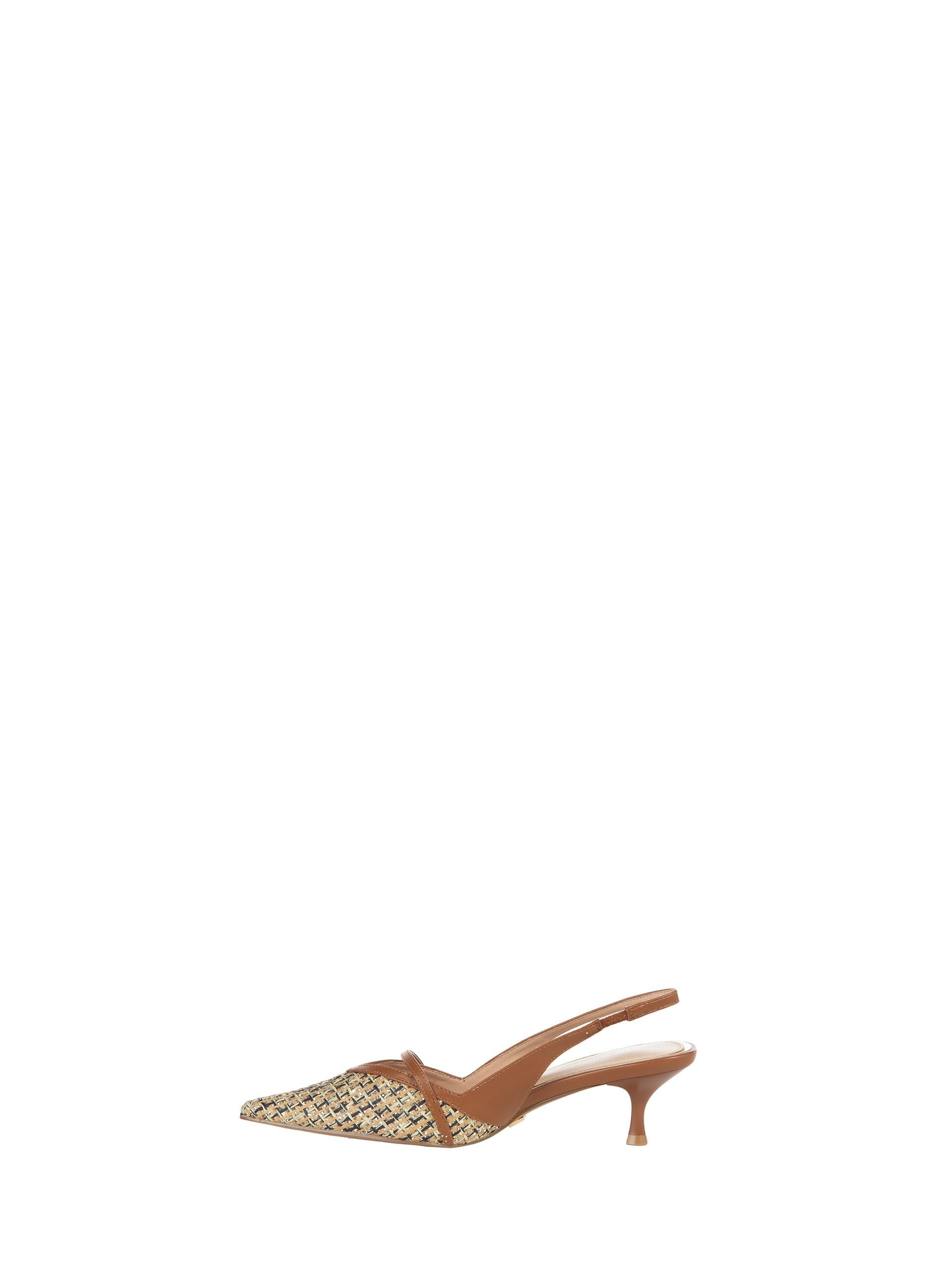 Sequined Slingback Pumps With Kitten Heel Rinascimento