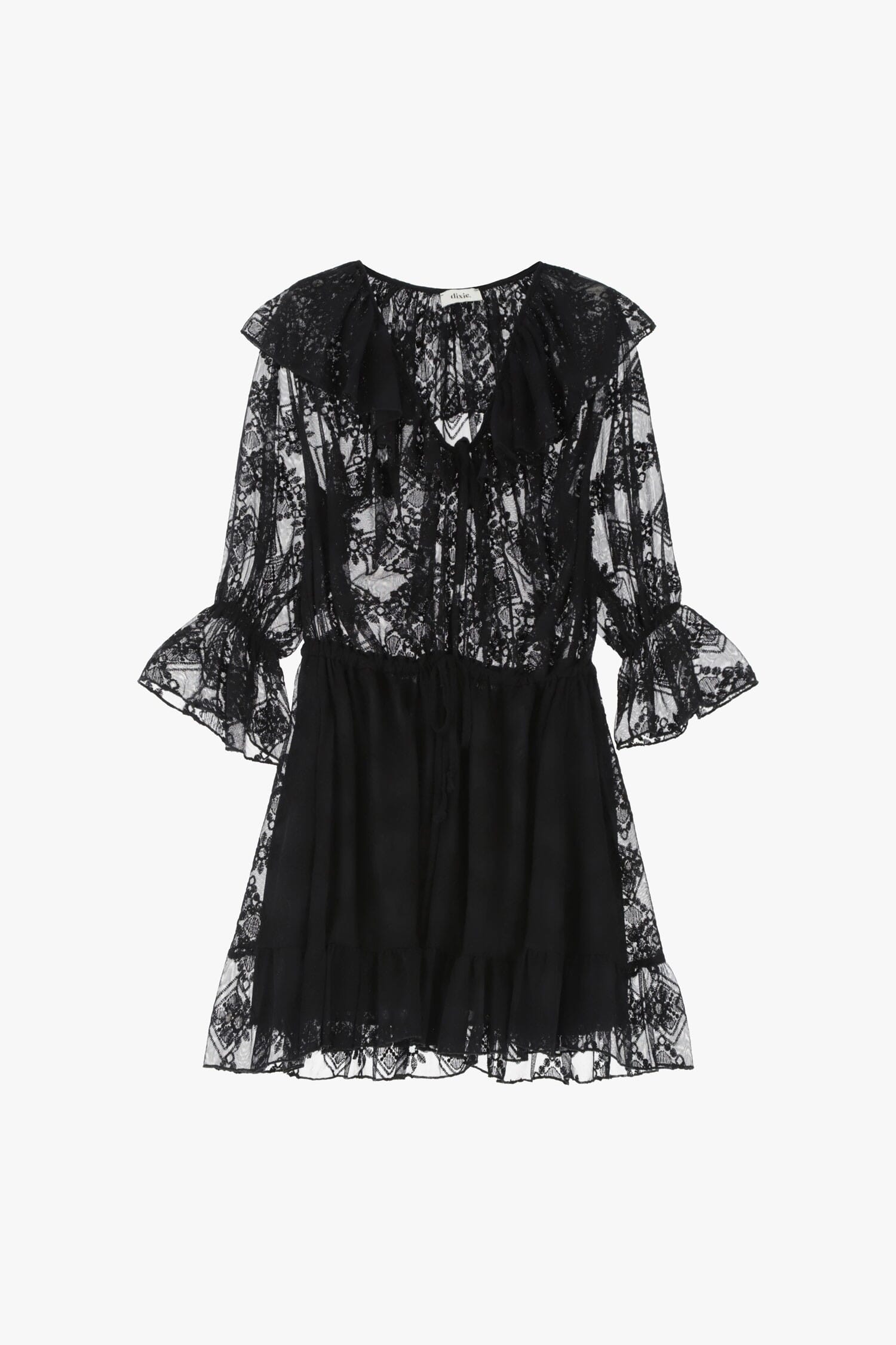 Robe courte et col en V Dixie