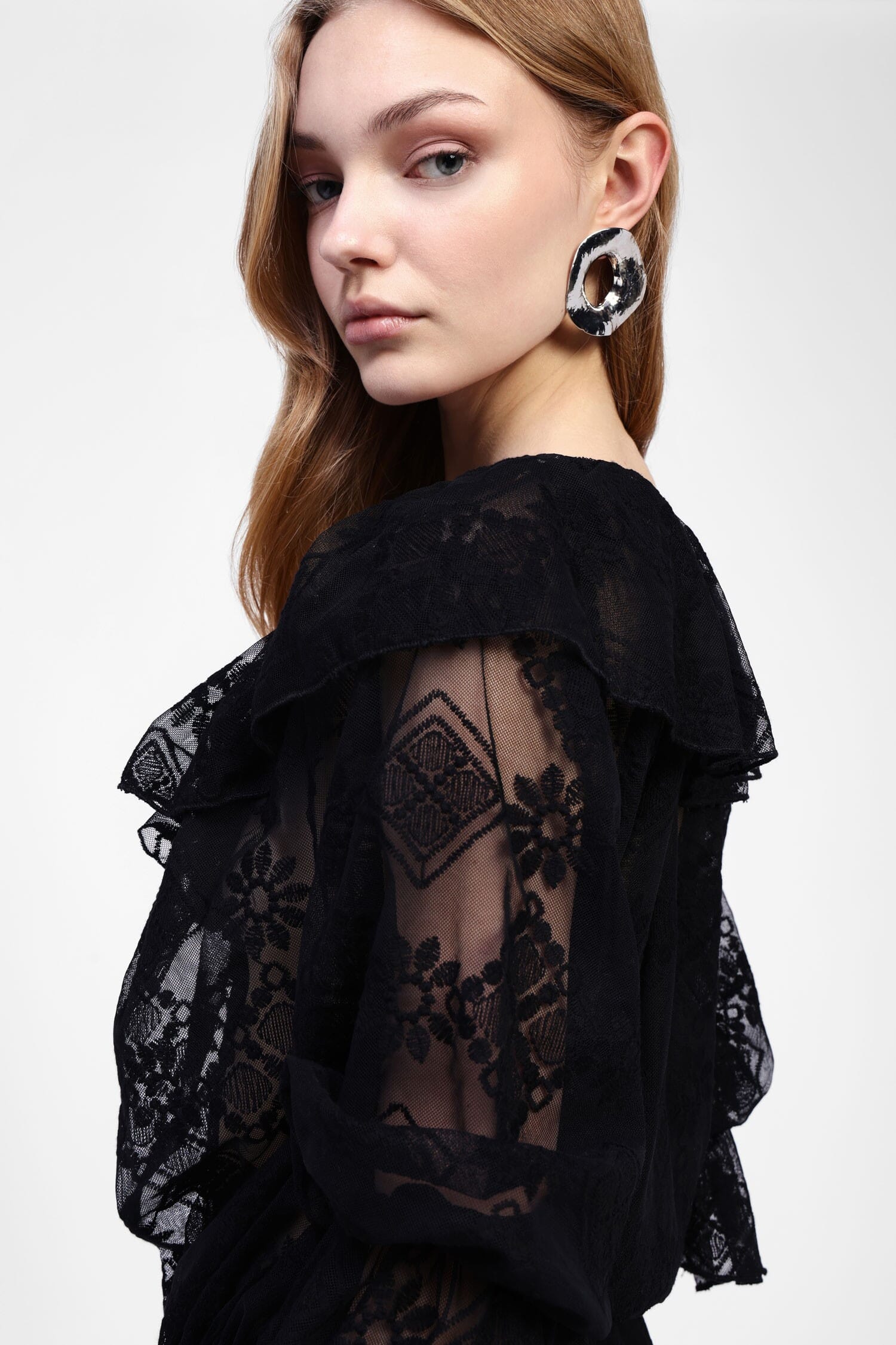 Robe courte et col en V Dixie