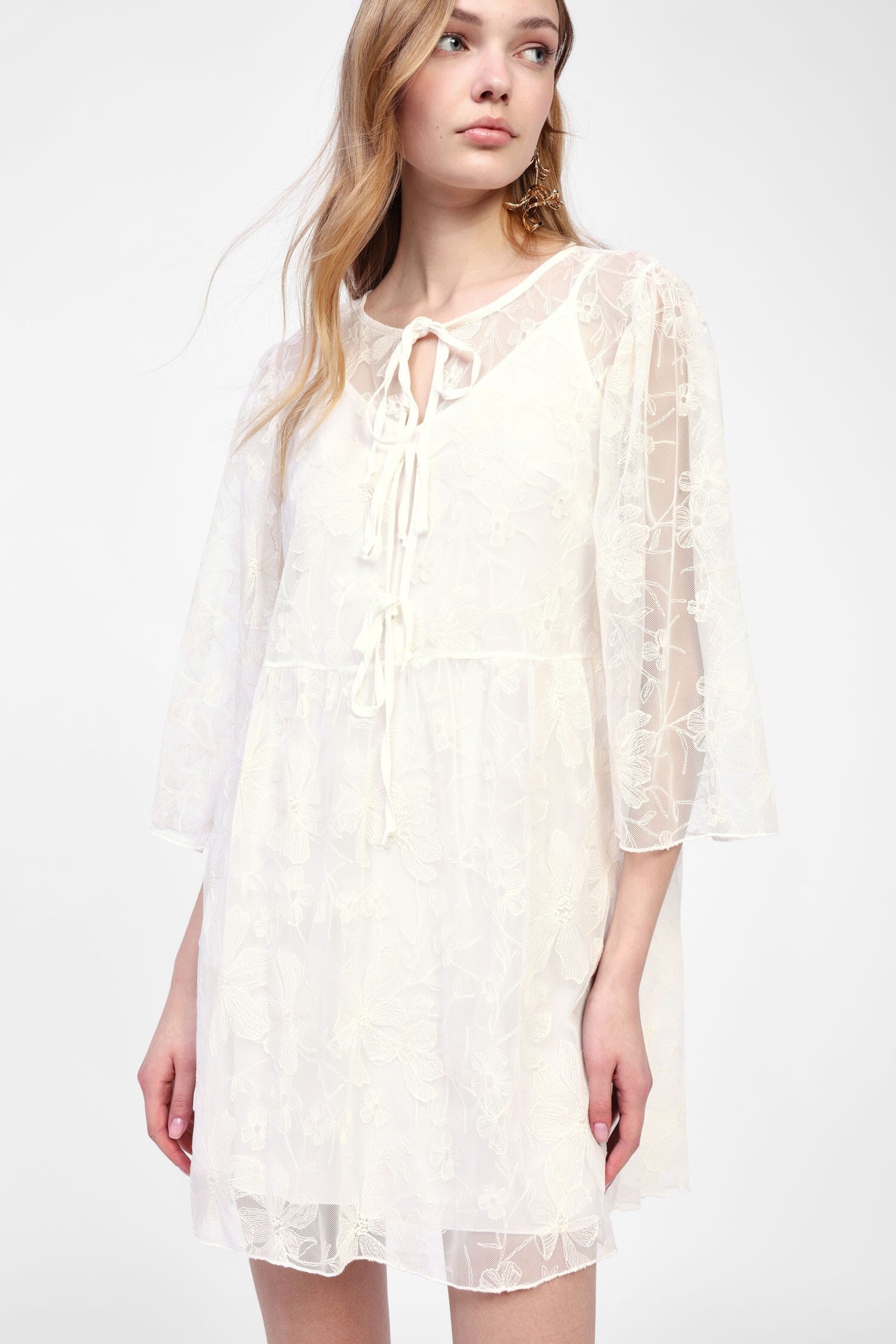 Dixie Floral Pattern Short Dress